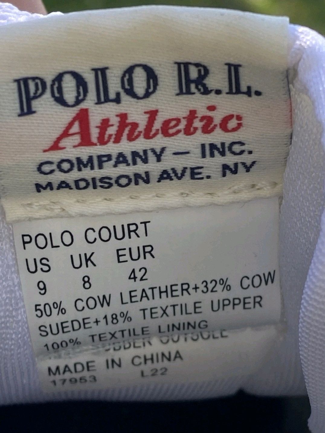 Ralph Lauren Ralph Lauren Polo Court Sneakers White Navy Red Retro 006 Size US 9 / EU 42 - 9 Thumbnail