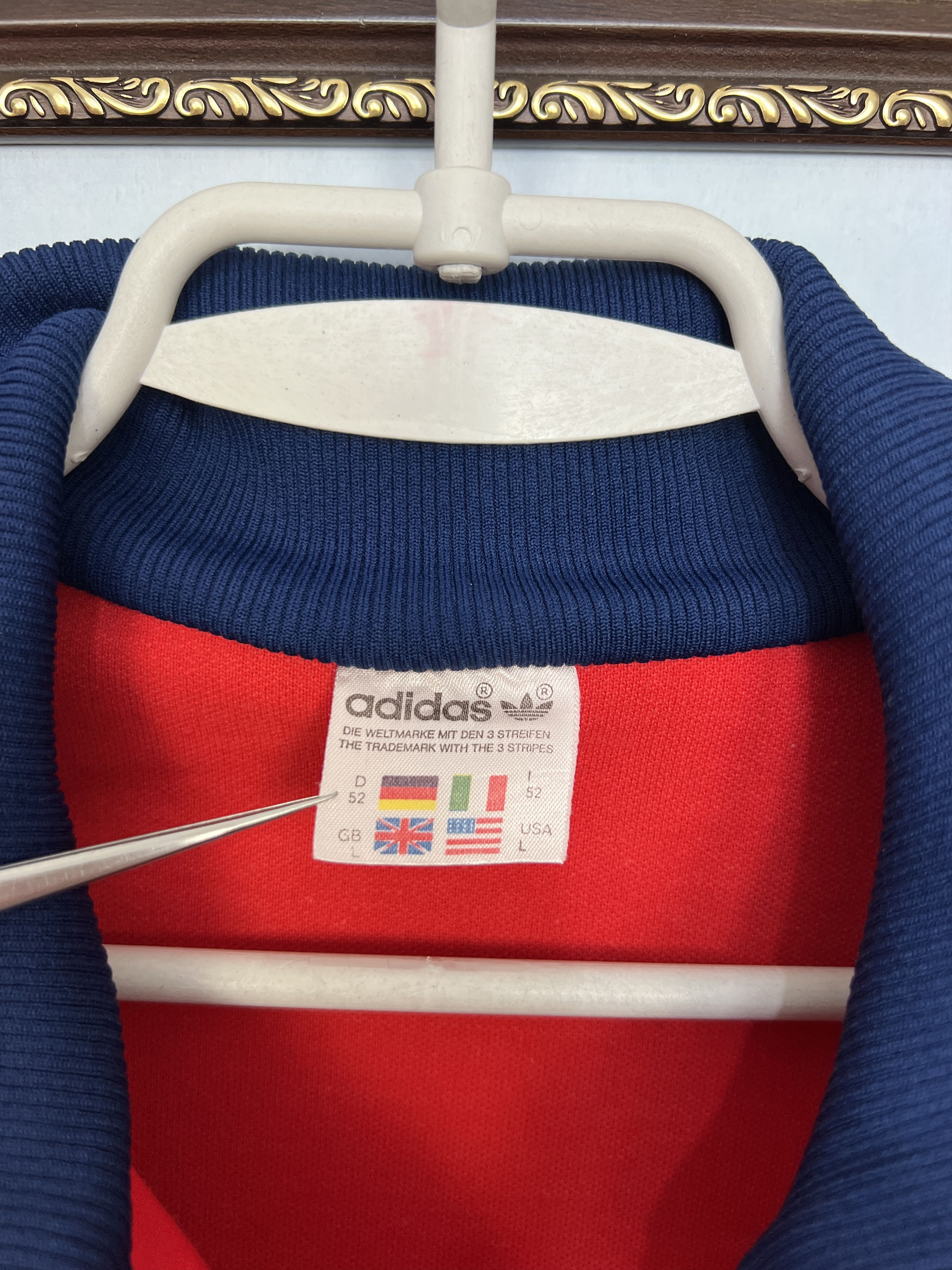 Adidas Vintage 80's Adidas Red Yugoslavia Jacket Mens Track Top Size US M / EU 48-50 / 2 - 7 Thumbnail