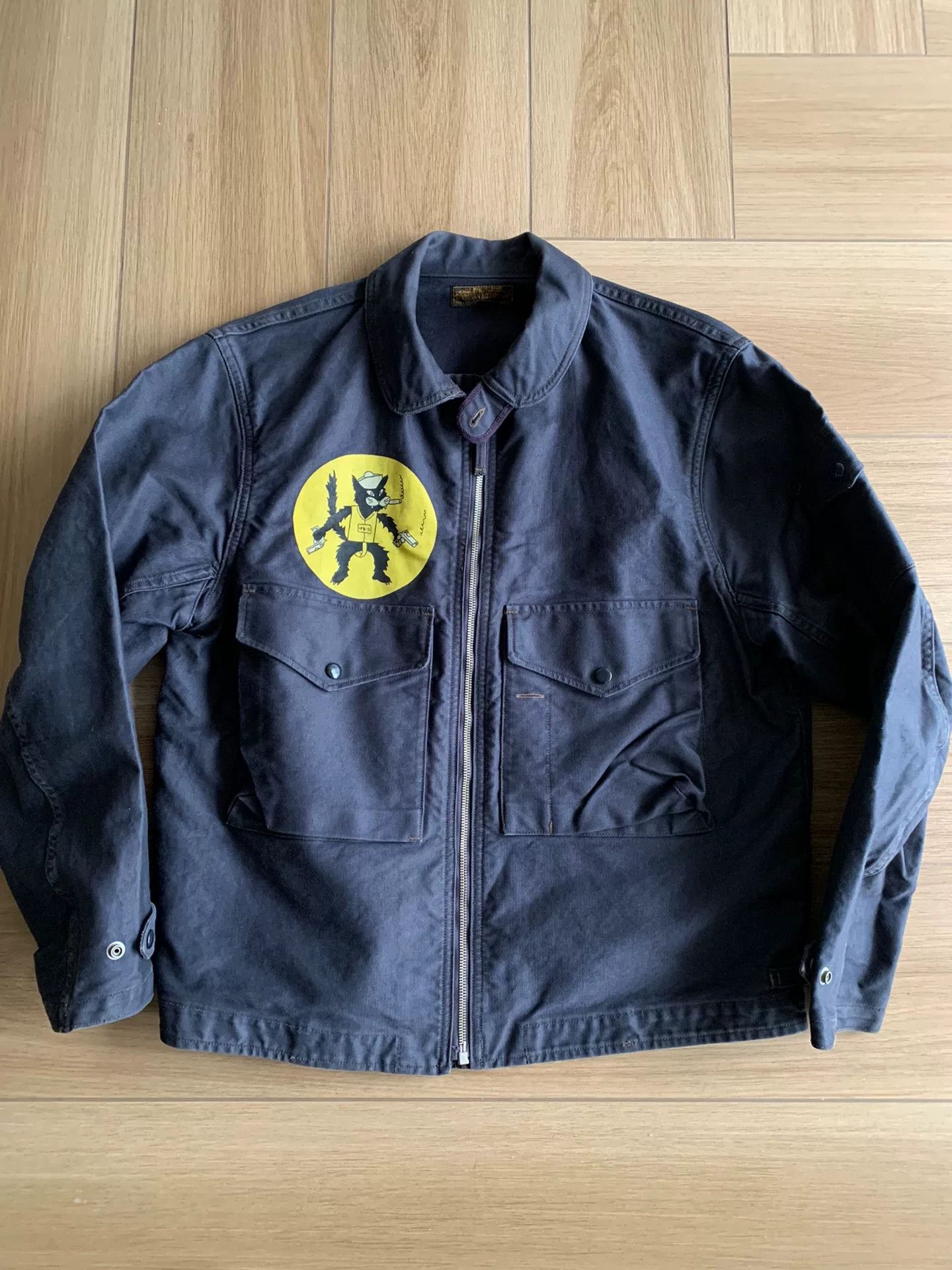 Freewheelers freewheelers black cat flight jacket Size US L / EU 52-54 / 3 - 1 Thumbnail