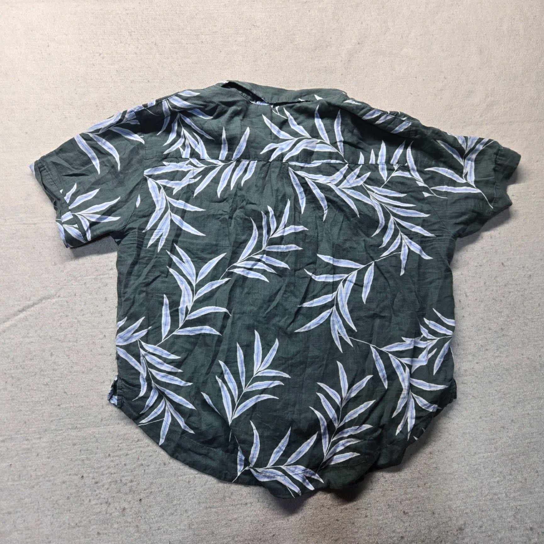 Vintage Stars Above Women's Button-Up Shirt Casual Short Sleeve Gray Cotton Flannel Fall Spring Winter Summer Size XL / US 12-14 / IT 48-50 - 7 Thumbnail