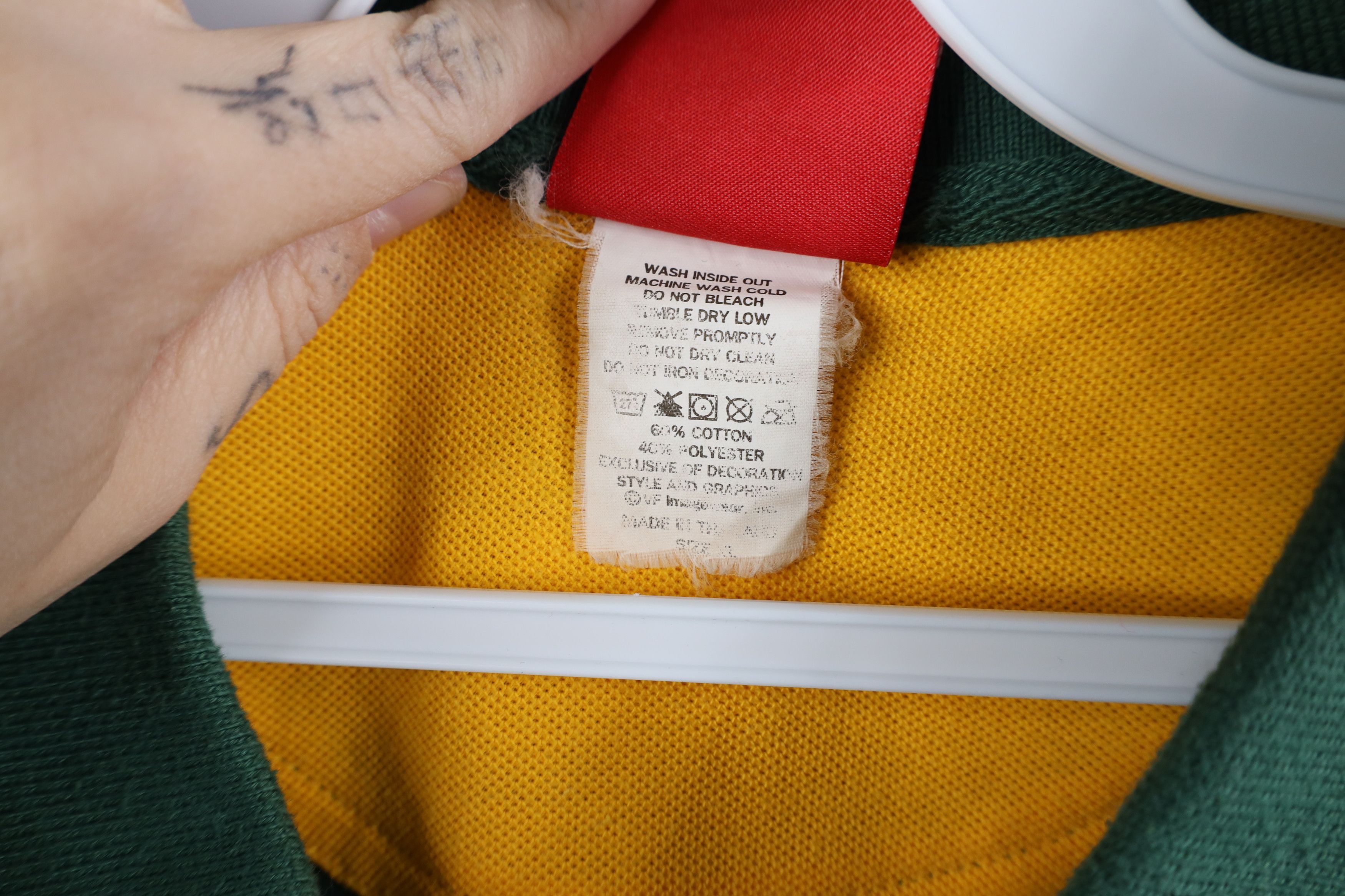 Vintage Vintage NFL Spell Out Green Bay Packers Football Polo Shirt Size US XL / EU 56 / 4 - 9 Thumbnail