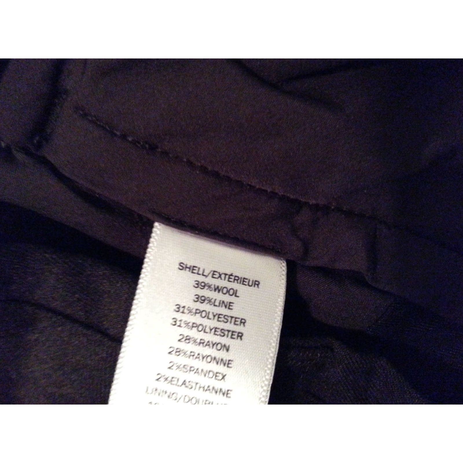 Banana Republic Banana Republic Dress Pants Womens 4R Wool Slack Chino Dress Trouser Size 27" / US 4 / IT 40 - 4 Thumbnail