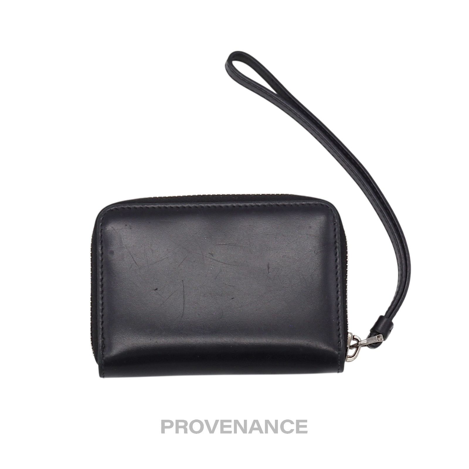 Givenchy 🔴 Givenchy Star Zip Card Wallet - Black Leather Size ONE SIZE - 2 Thumbnail