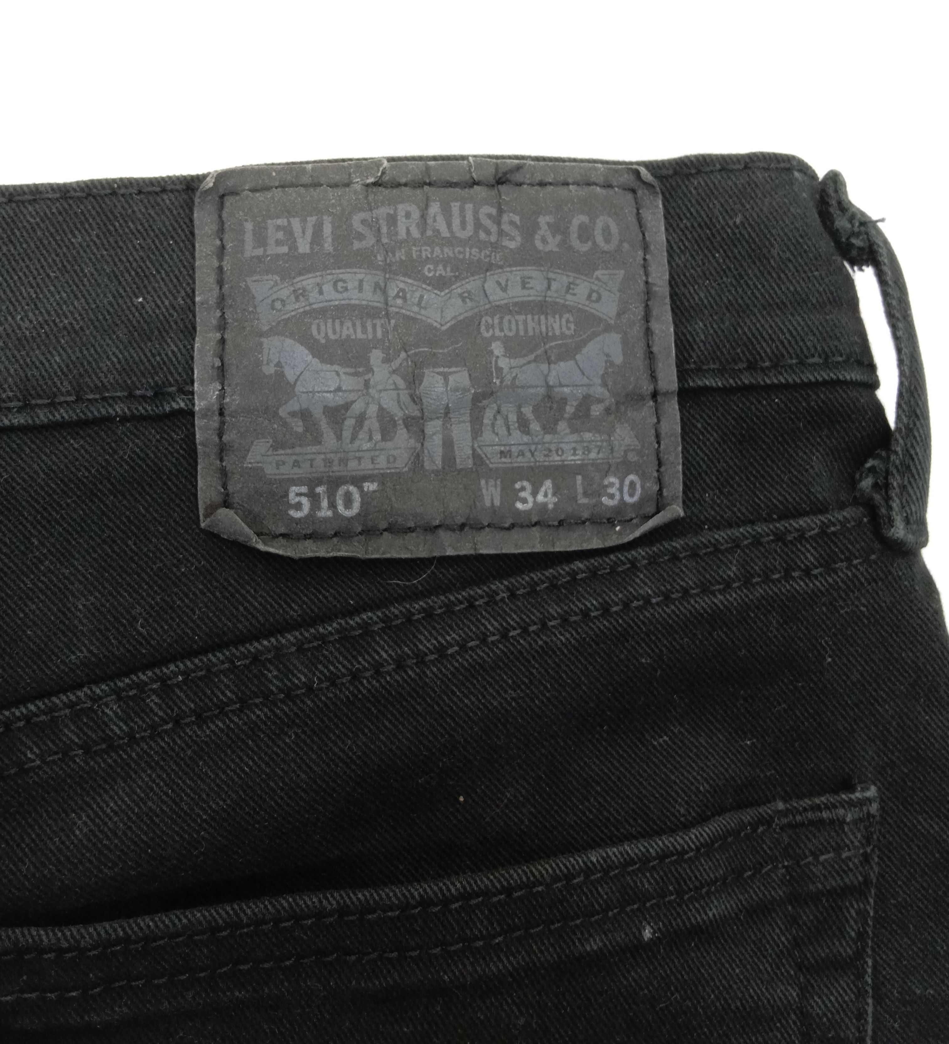 Levi's Vintage Levi's 510 Jeans Super Black Paint Splatter Denim Size US 34 / EU 50 - 15 Thumbnail
