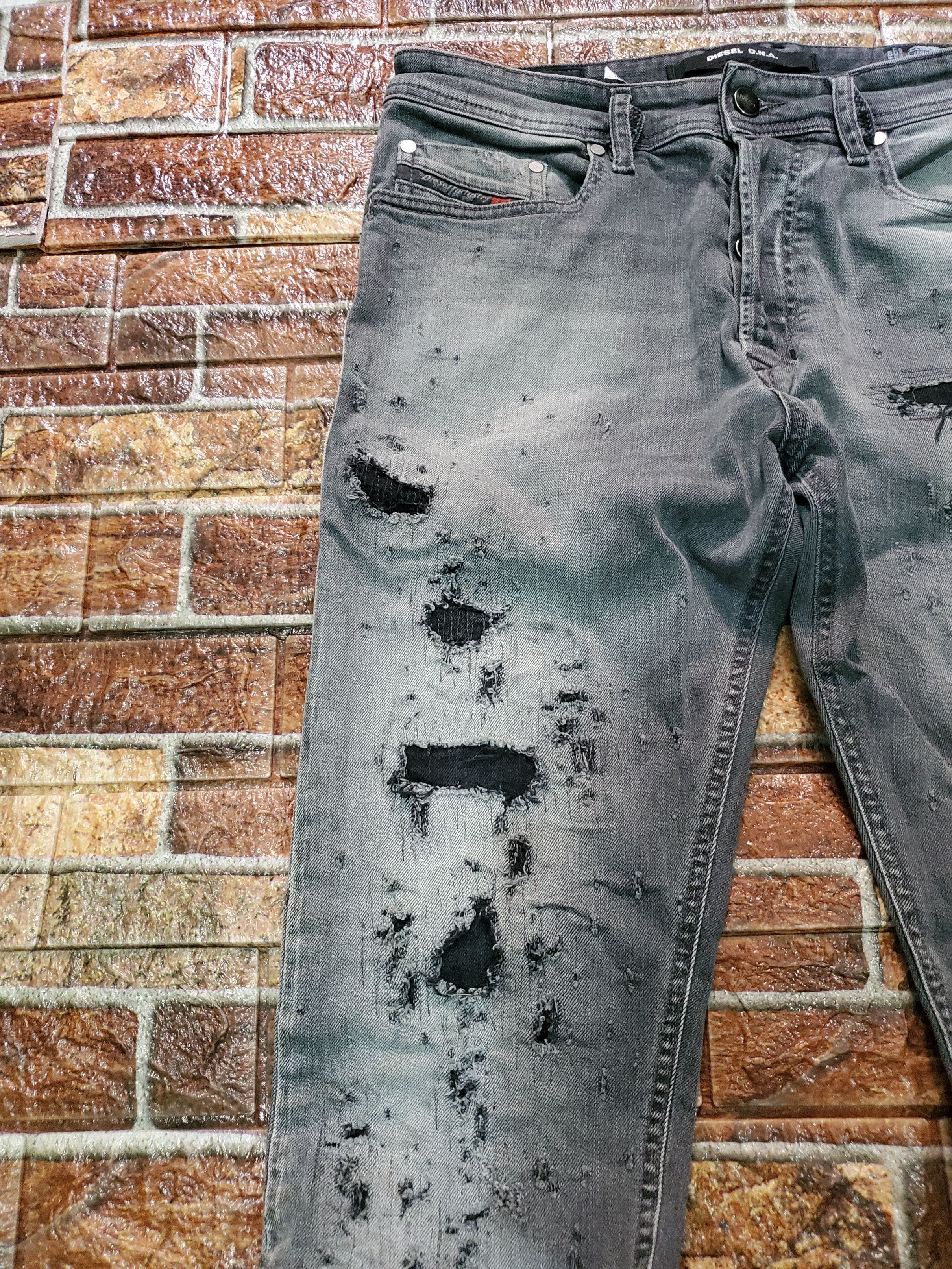 Diesel × Jean Diesel DNA distressed jeans Size US 30 / EU 46 - 3 Thumbnail