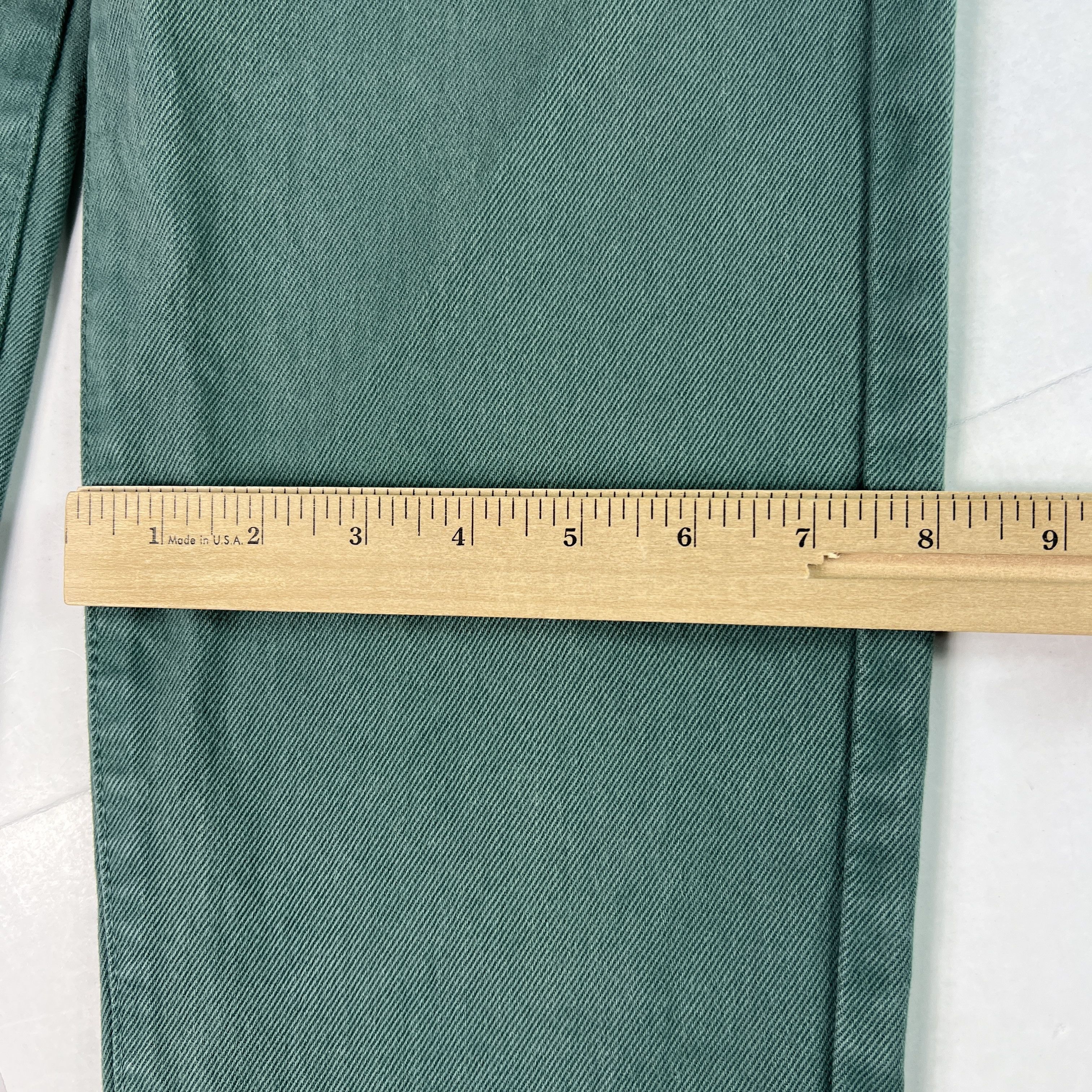 Calvin Klein VTG Calvin Klein Jean's Straight Green Faded Denim USA Made Size 26" / US 2 / IT 38 - 17 Thumbnail