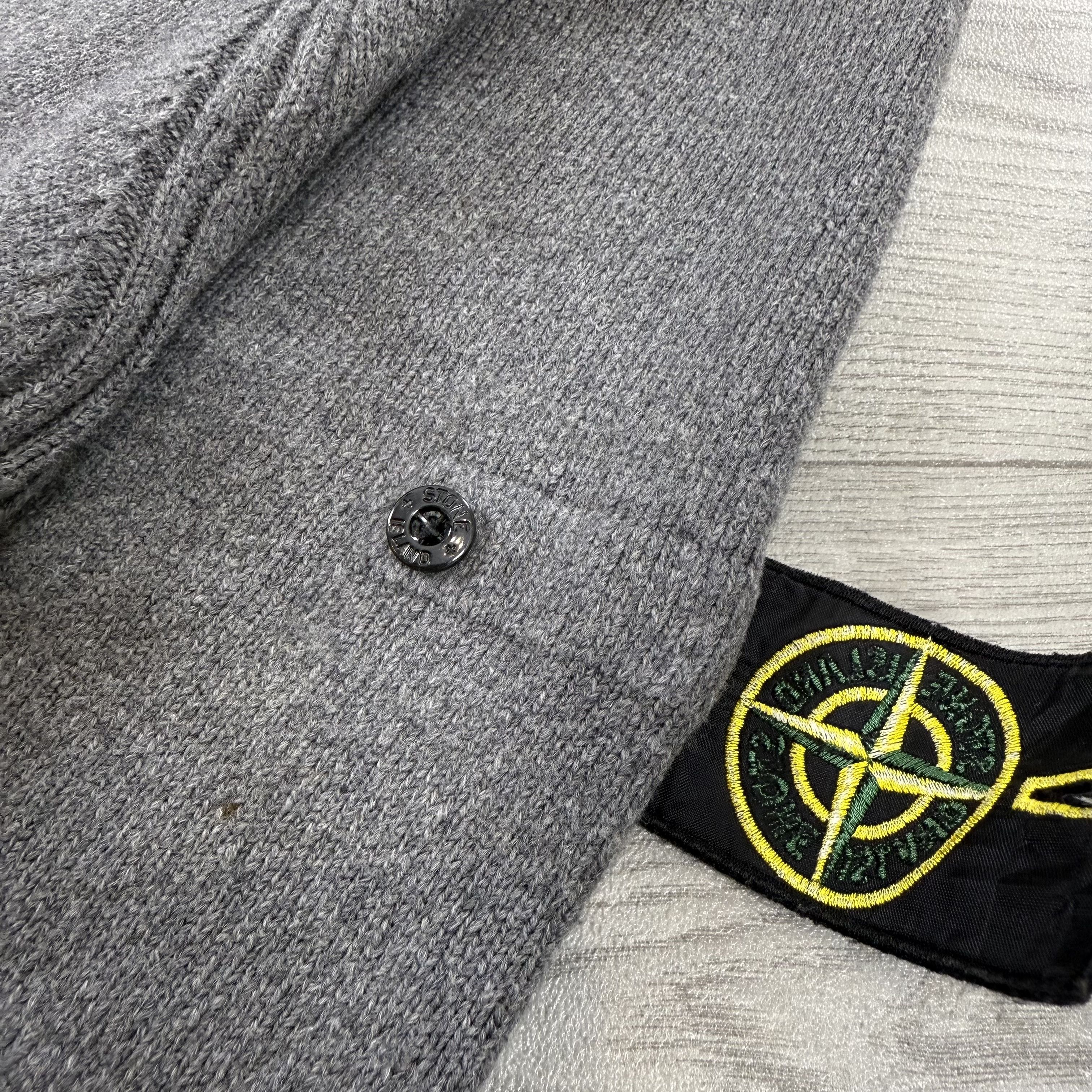 Stone Island Stone Island Wool Half Zip Button Grey Knit Sweater Size US XL / EU 56 / 4 - 13 Thumbnail