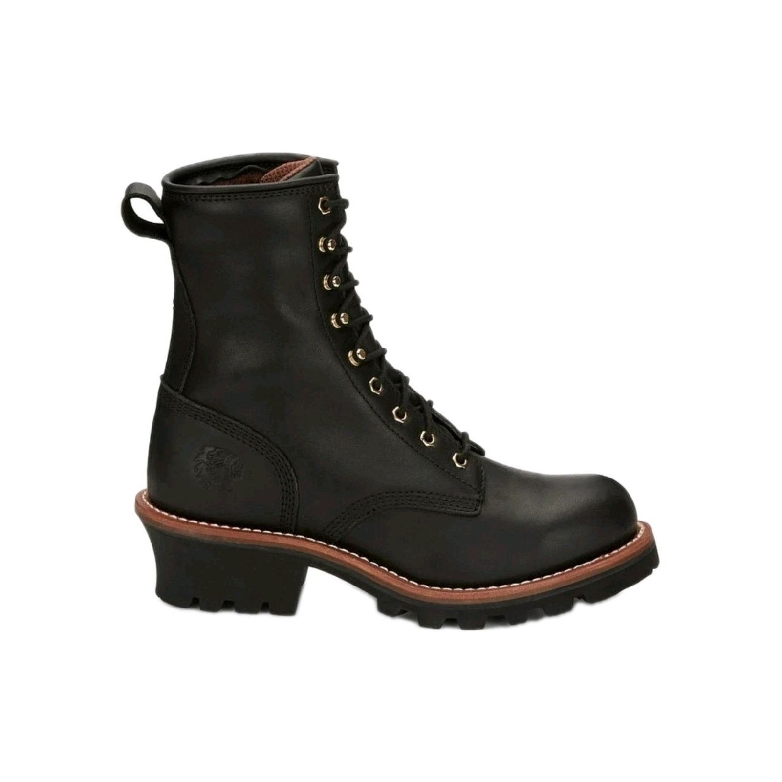 Chippewa Chippewa Baldor 8 In Steel Toe Logger LaceUp Work Black 10.5 Size US 10.5 / EU 43-44 - 3 Thumbnail