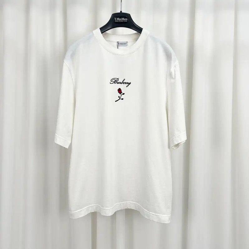 Burberry Burberry Embroidered Logo Short Sleeve T-Shirt Size US S / EU 44-46 / 1 - 1 Thumbnail