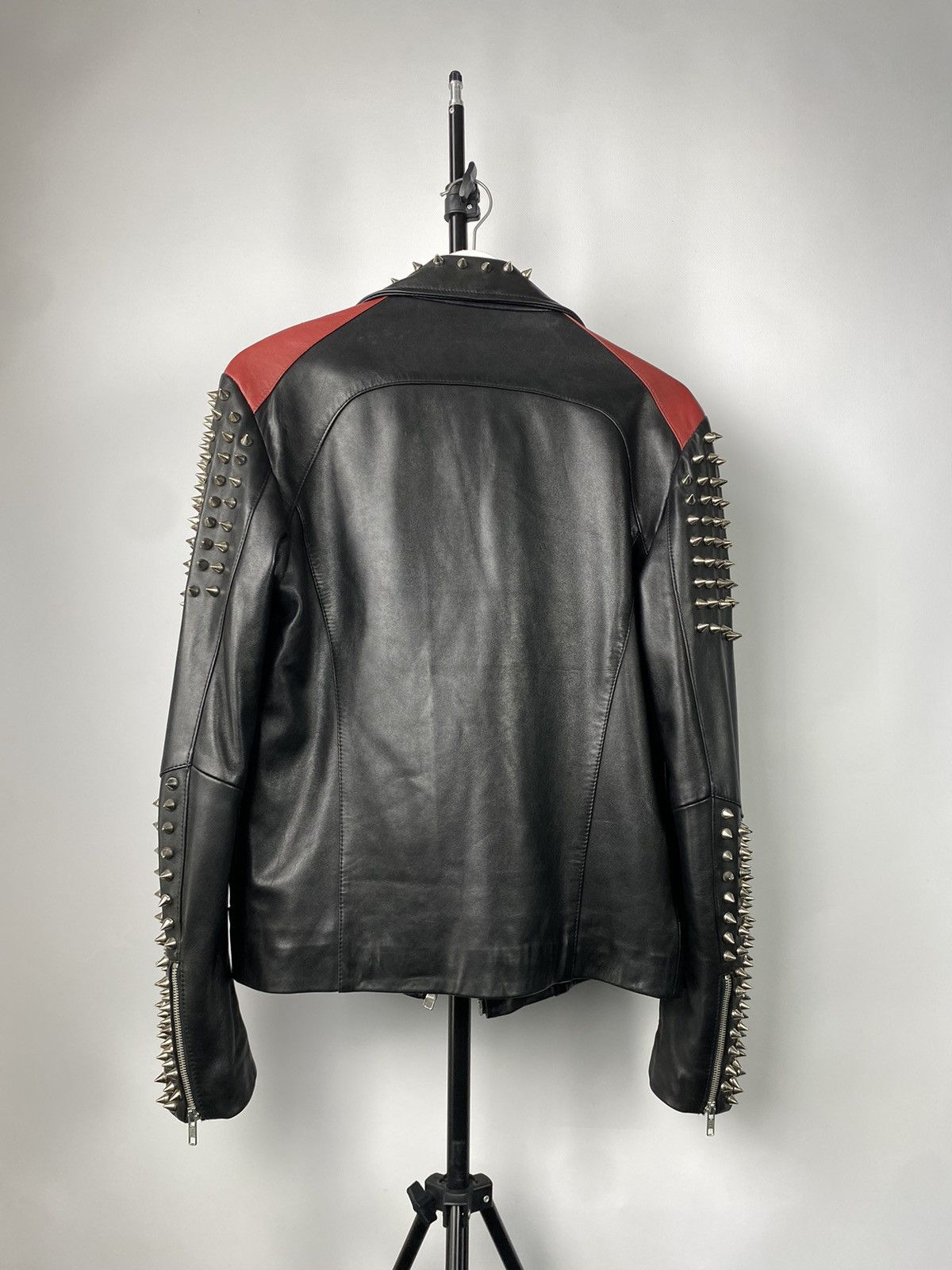 Designer Rare 💣 Serge Pariente Punk Rock Biker Men's Leather Jacket Size US M / EU 48-50 / 2 - 12 Thumbnail