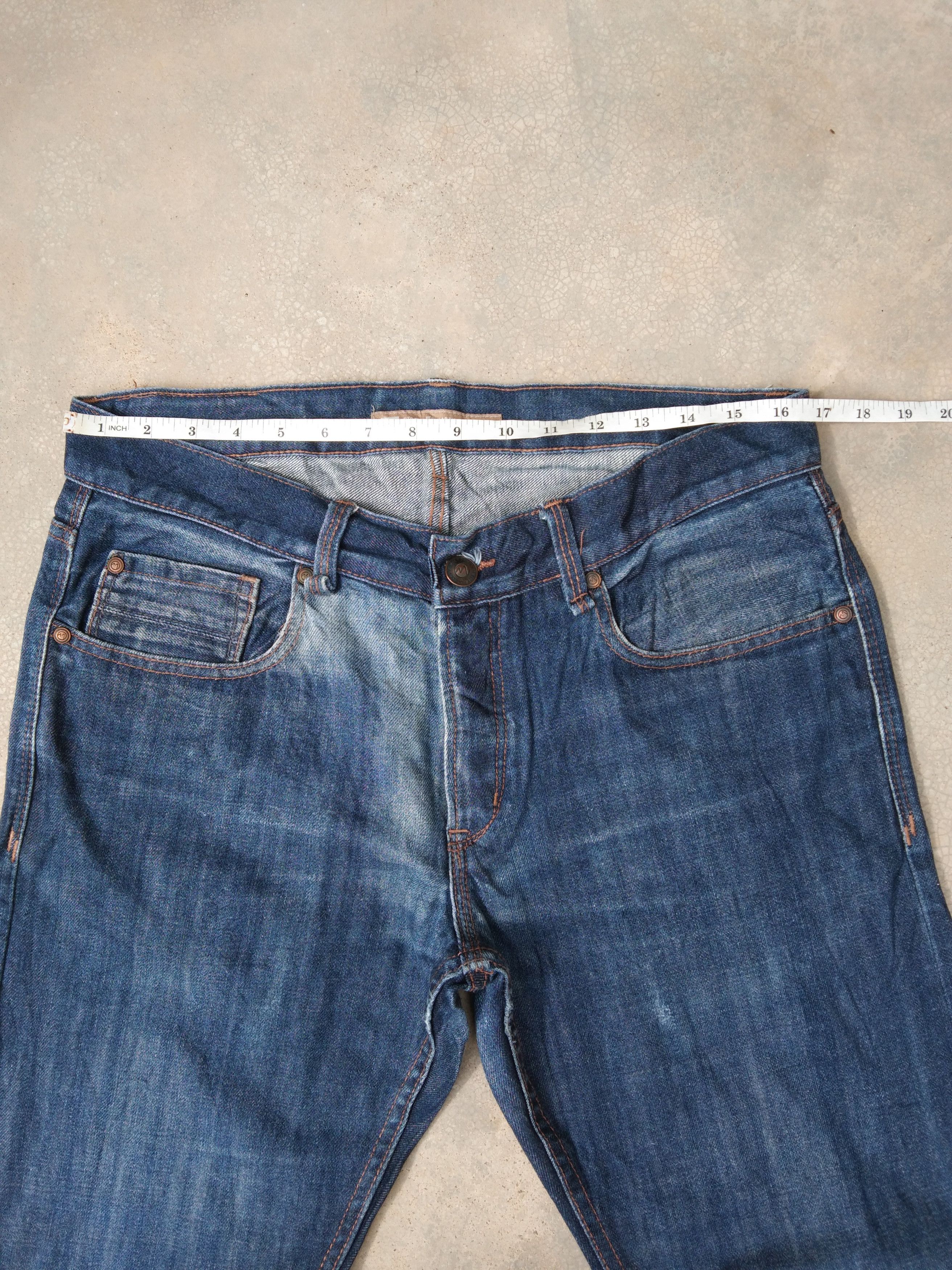 Jean Blue Ridge Denim Regular Fit Straight Leg Jeans 33x32 Size US 33 - 5 Thumbnail