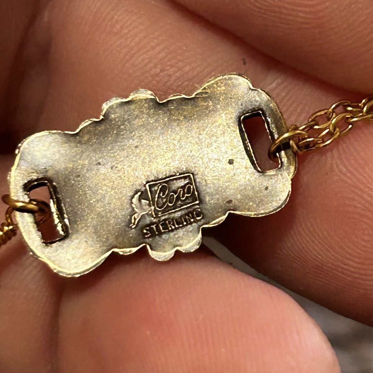 Handmade Handcrafted elegant repurpose vintage dangle necklace Size ONE SIZE - 8 Thumbnail