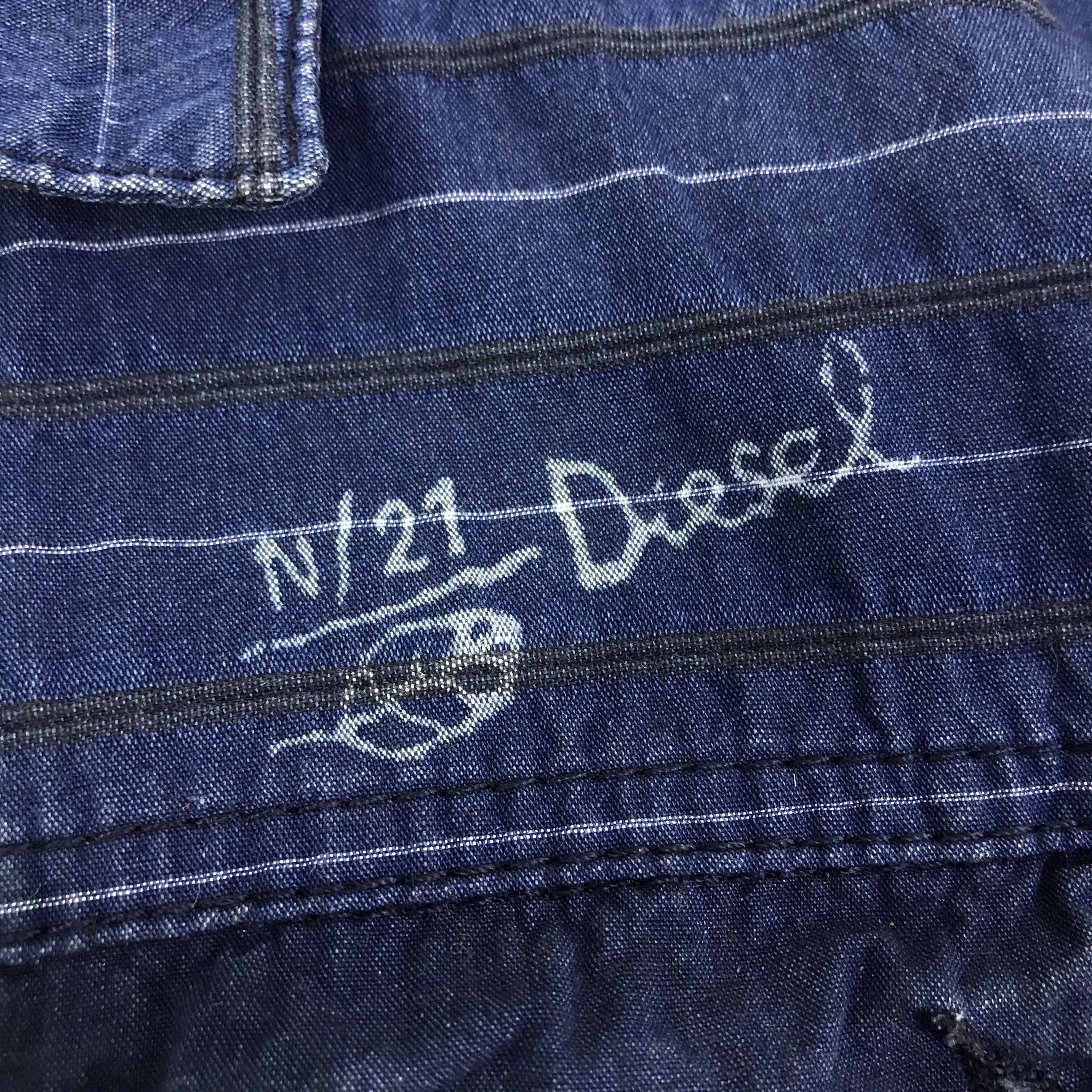 Diesel Vintage Diesel Button Ups indigo Jacket K125B8 Size US L / EU 52-54 / 3 - 11 Thumbnail