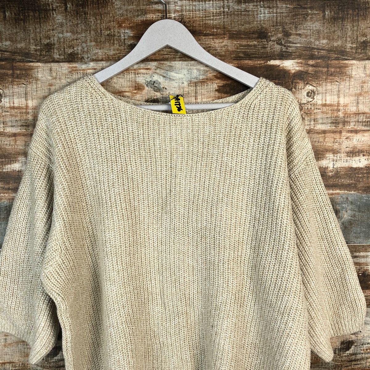 Vintage Uniqlo vintage japan Cream Knitwear #A1726 Size L / US 10 / IT 46 - 5 Thumbnail