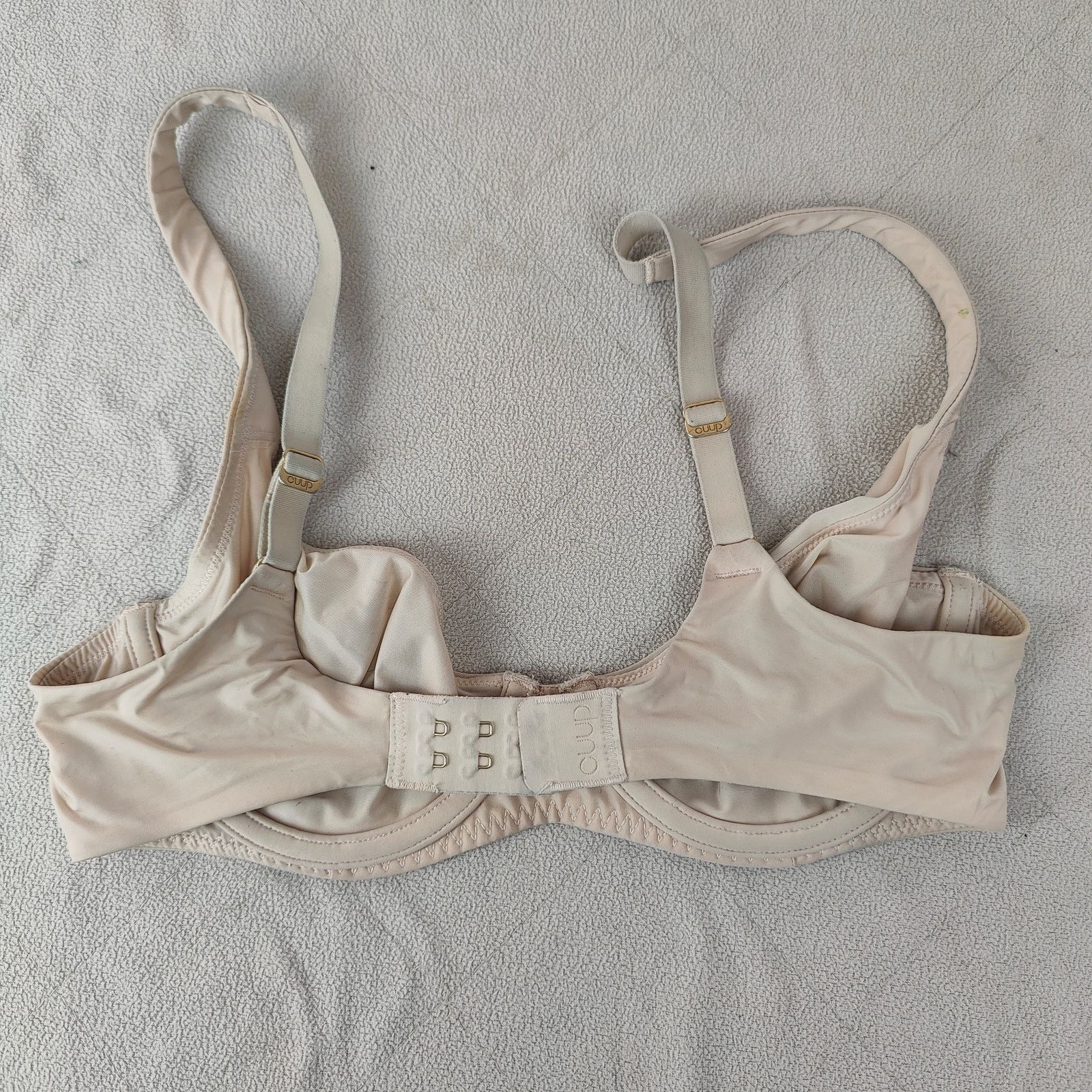 Other Cuup Lot of 2 Demi Bras Size 32B Beige Black Unlined Size ONE SIZE - 2 Thumbnail