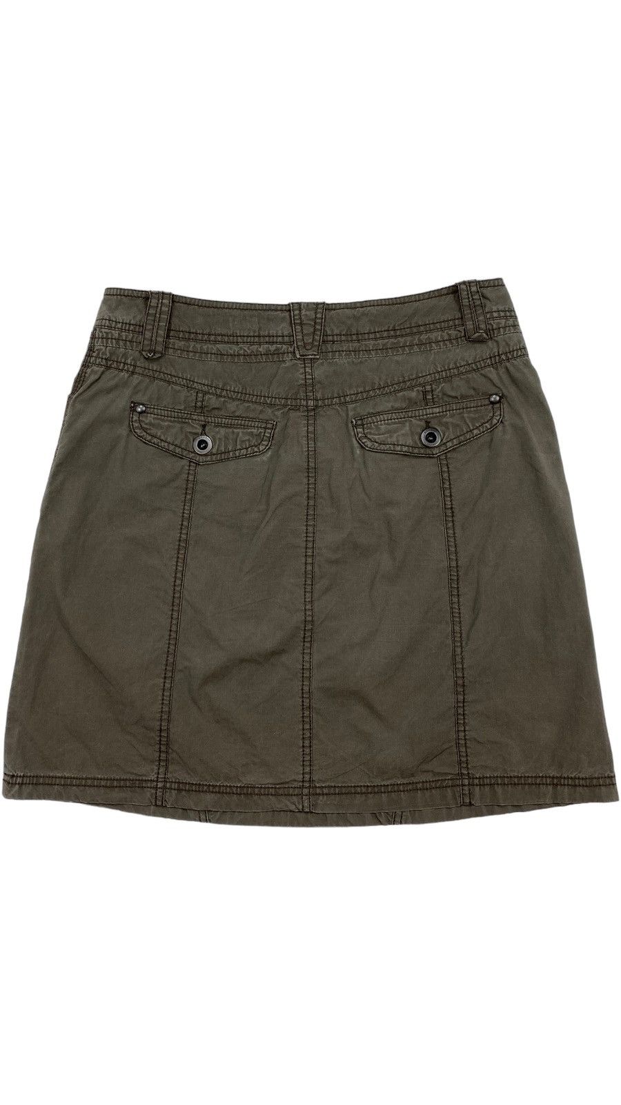 Vintage 🔥LASTDROP🔥Y2K GorpCore Washed Brown A-Line Lightweight Skirt Size 29" - 3 Thumbnail