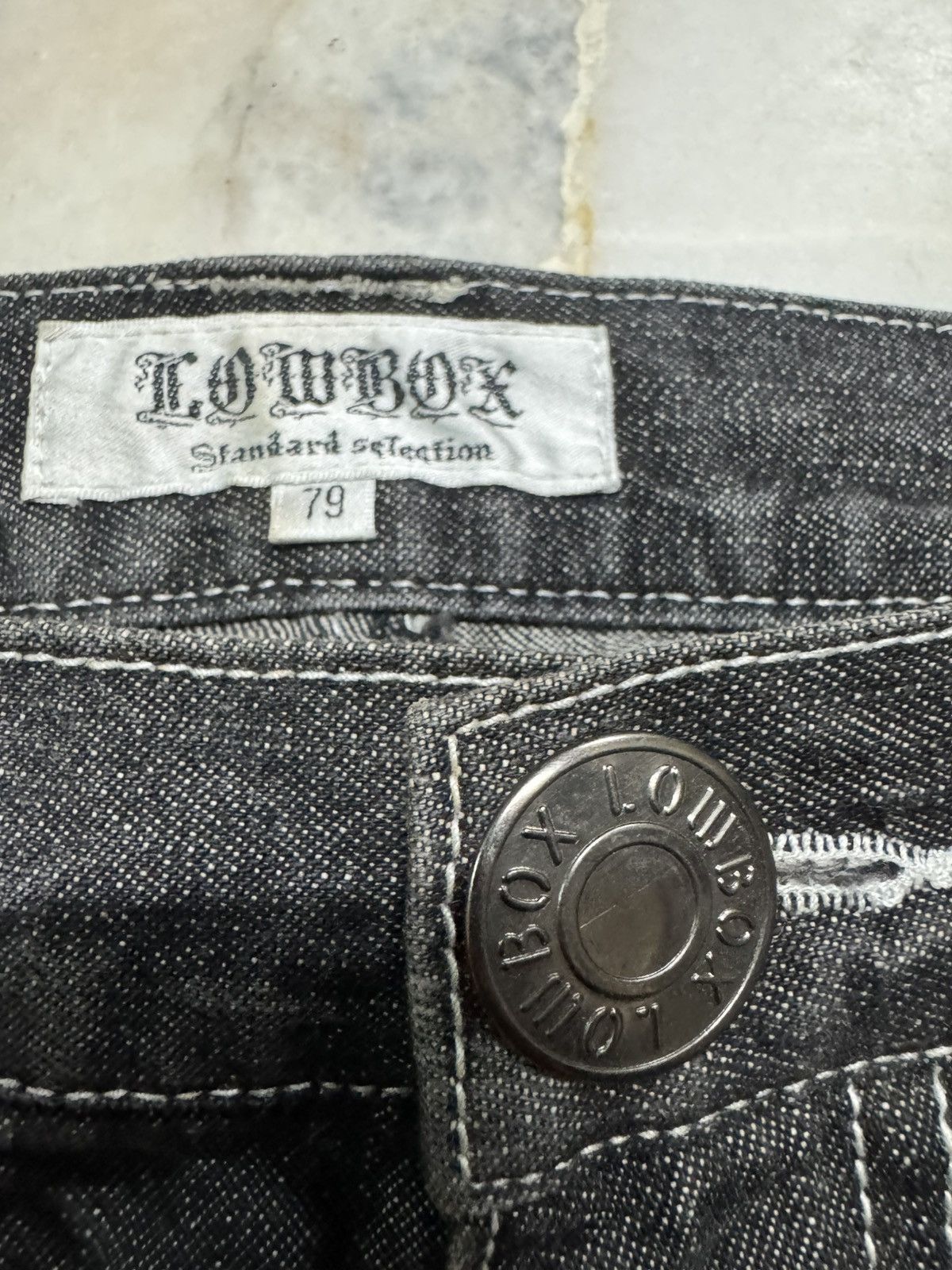 Tornado Mart 💥INSANE💥VINTAGE LOWBOX CLAW MUDWASH BUCKLE BACK SHORT JEANS Size US 30 / EU 46 - 8 Thumbnail