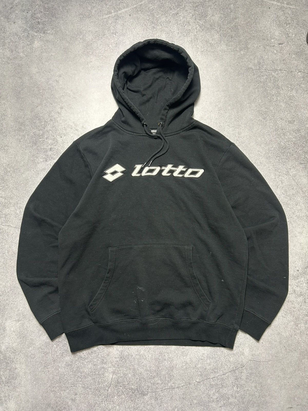 Lotto Sport Vintage 90’s Lotto Italian Sport Big Logo Hooded Sweatshirt Size US L / EU 52-54 / 3 - 1 Thumbnail