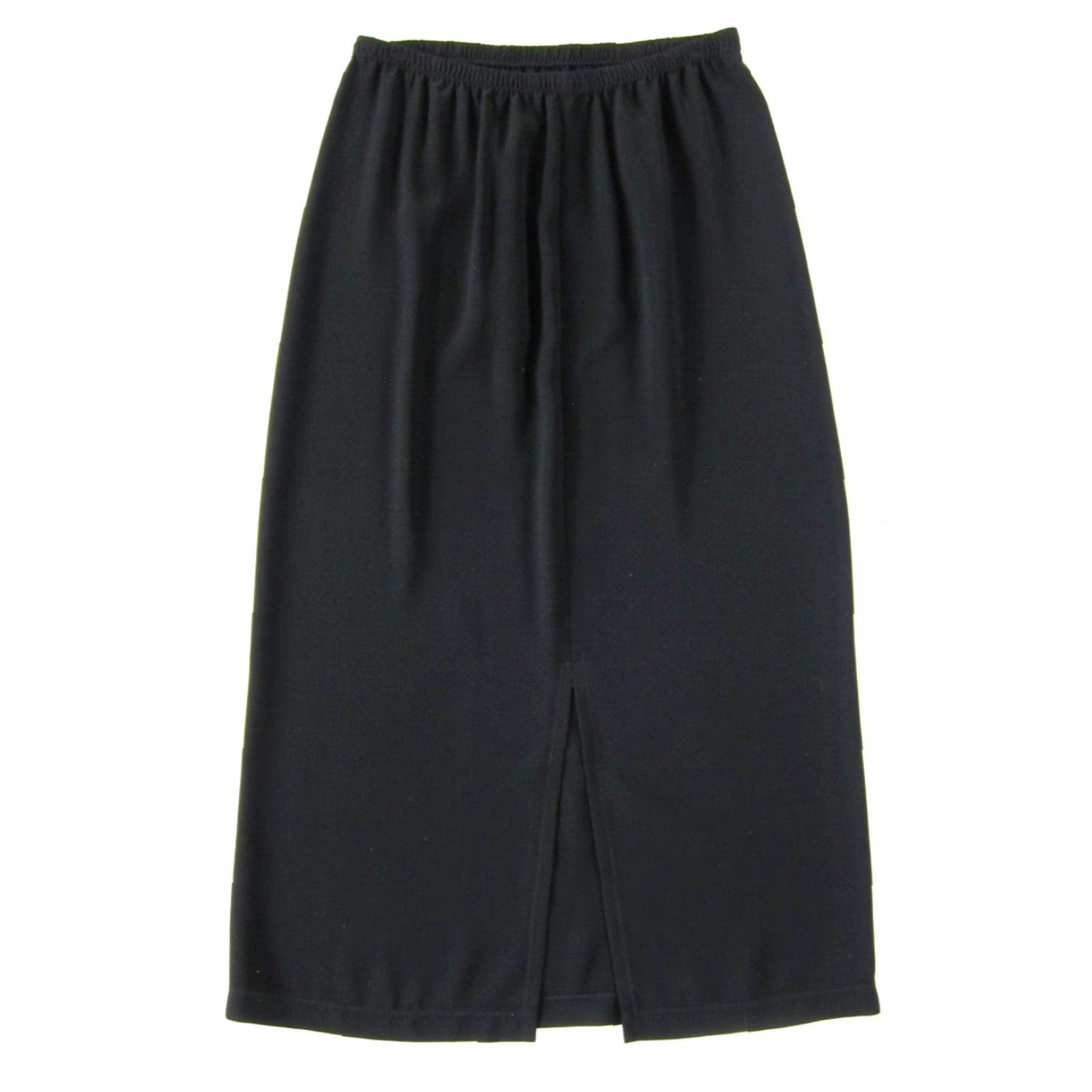 Vintage Hino & Malee II Black Maxi Skirt Women L Elastic Waist Long Night? Size 36" / US 14 / IT 50 - 2 Thumbnail