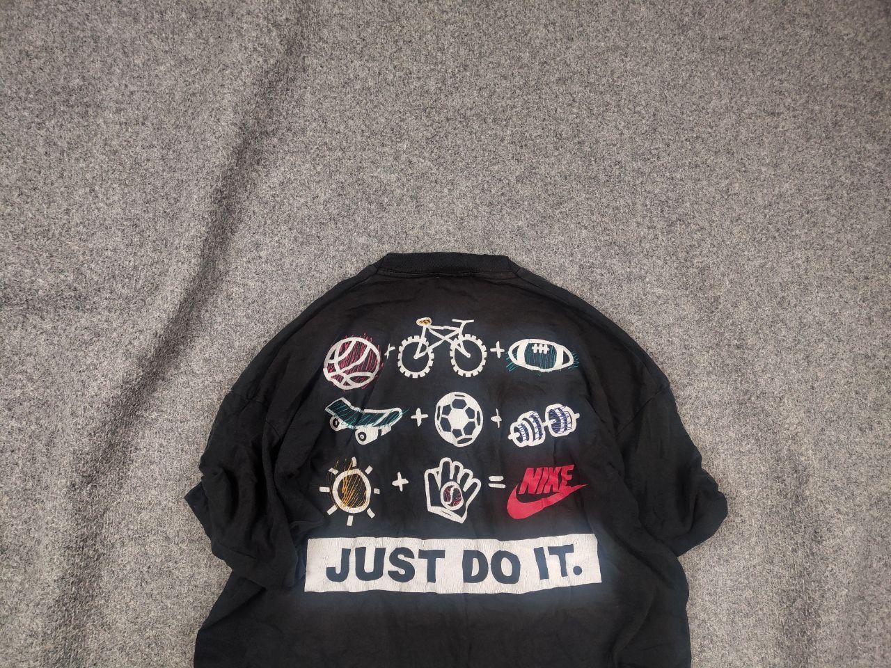 Nike Vintage 90s Nike Just Do It Spell Out Graphic T-Shirt Faded Size US XL / EU 56 / 4 - 2 Thumbnail