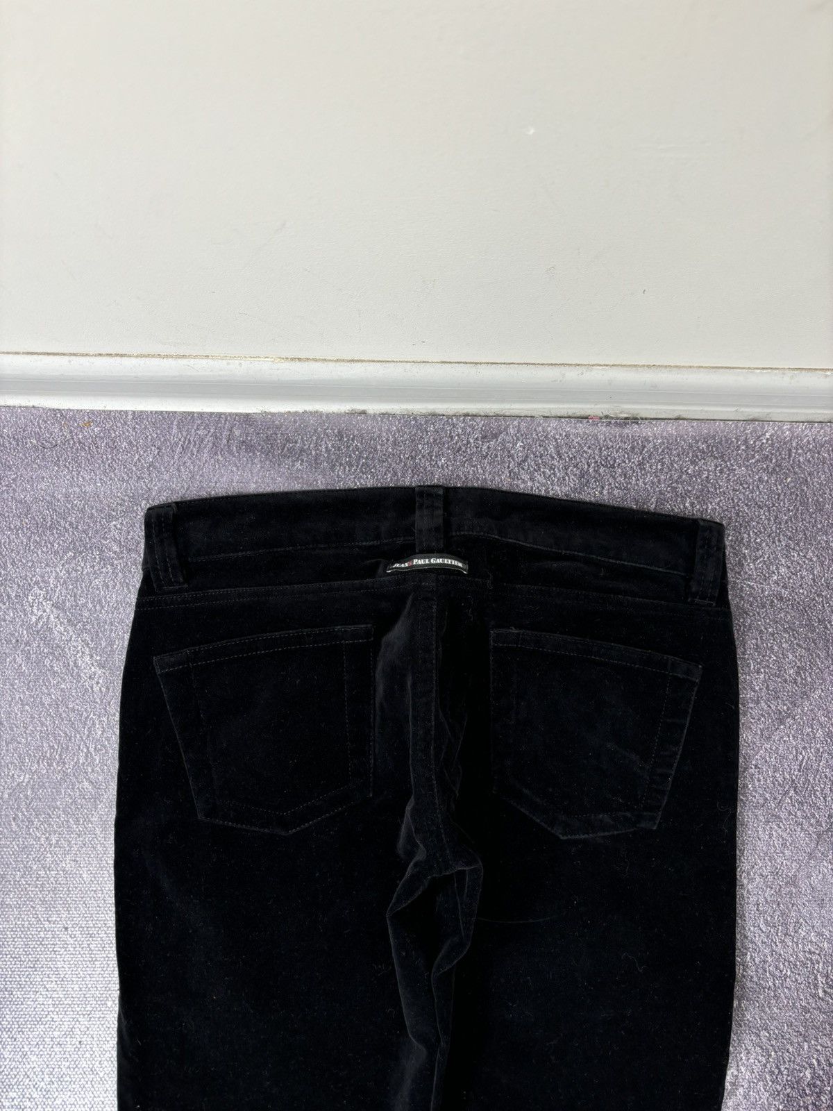 Jean Paul Gaultier Vintage Jean Paul Gaultier Women’s Velvet Rare Black Pants Size 30" / US 8 / IT 44 - 15 Thumbnail