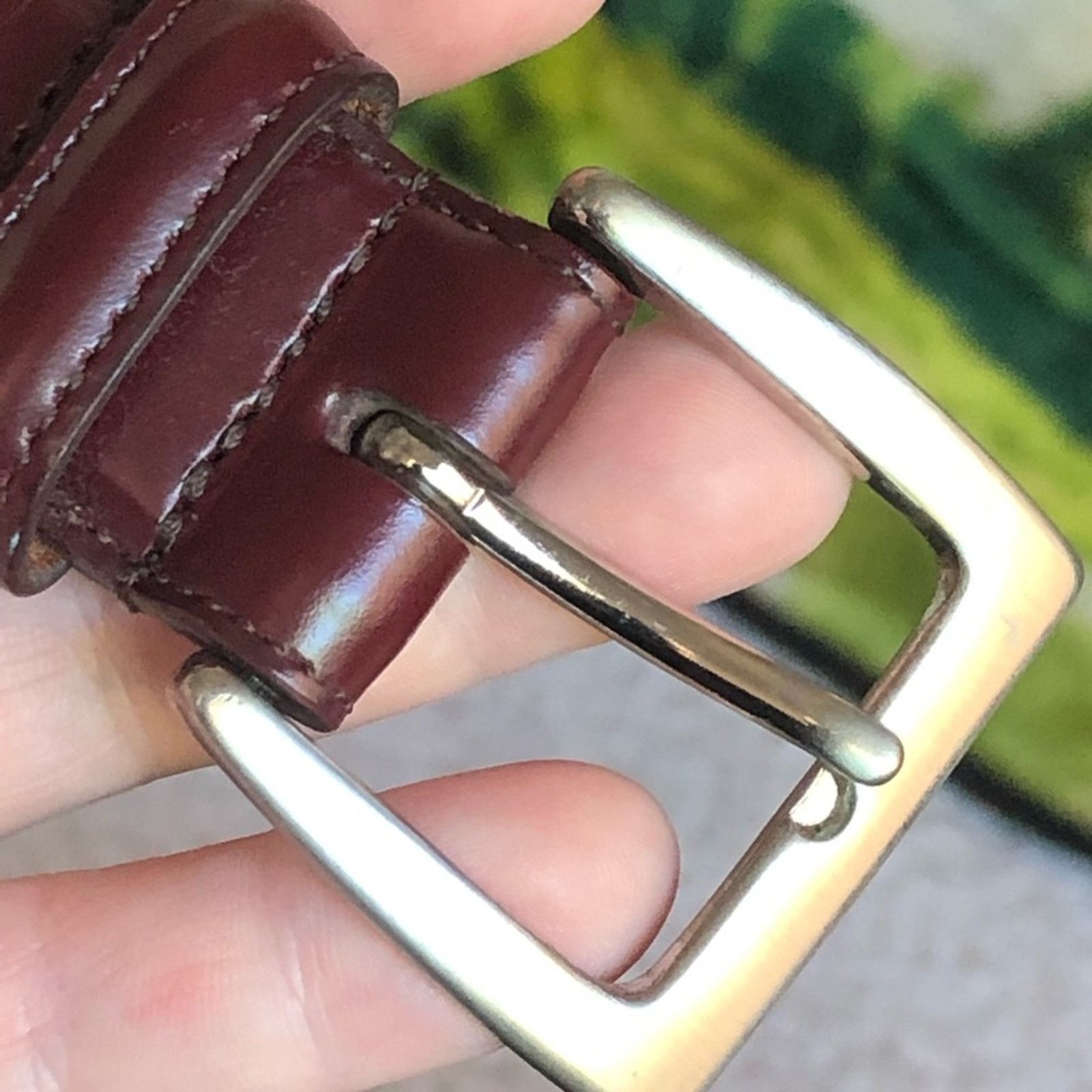 Coach Coach reddish brown polished cowhide leather belt 42x105 cm Size 42 - 1 Thumbnail