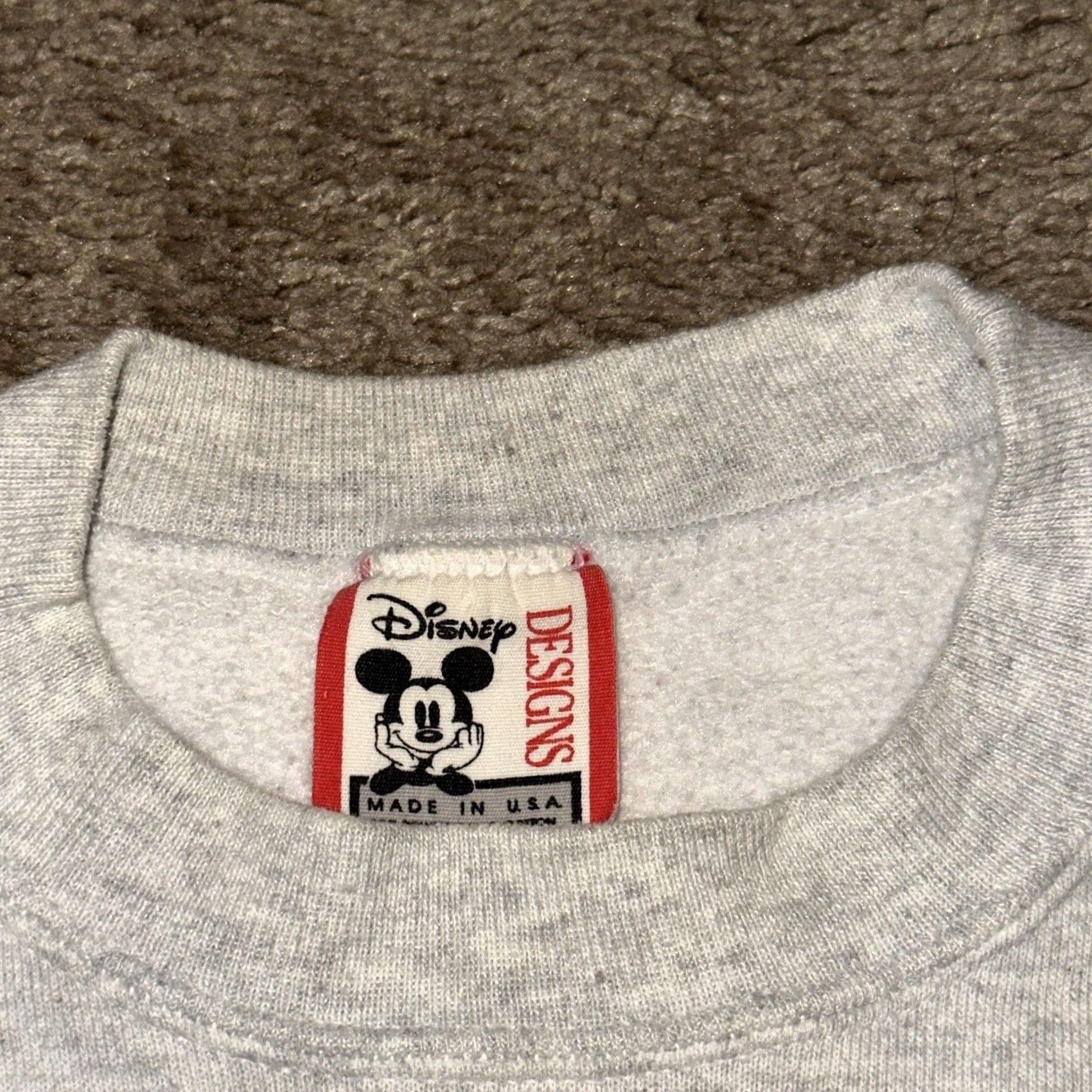 Disney VINTAGE Disney World Sweatshirt Mens XL 1994 Mickey Mouse Gray 90s Pullover Size US XL / EU 56 / 4 - 3 Thumbnail