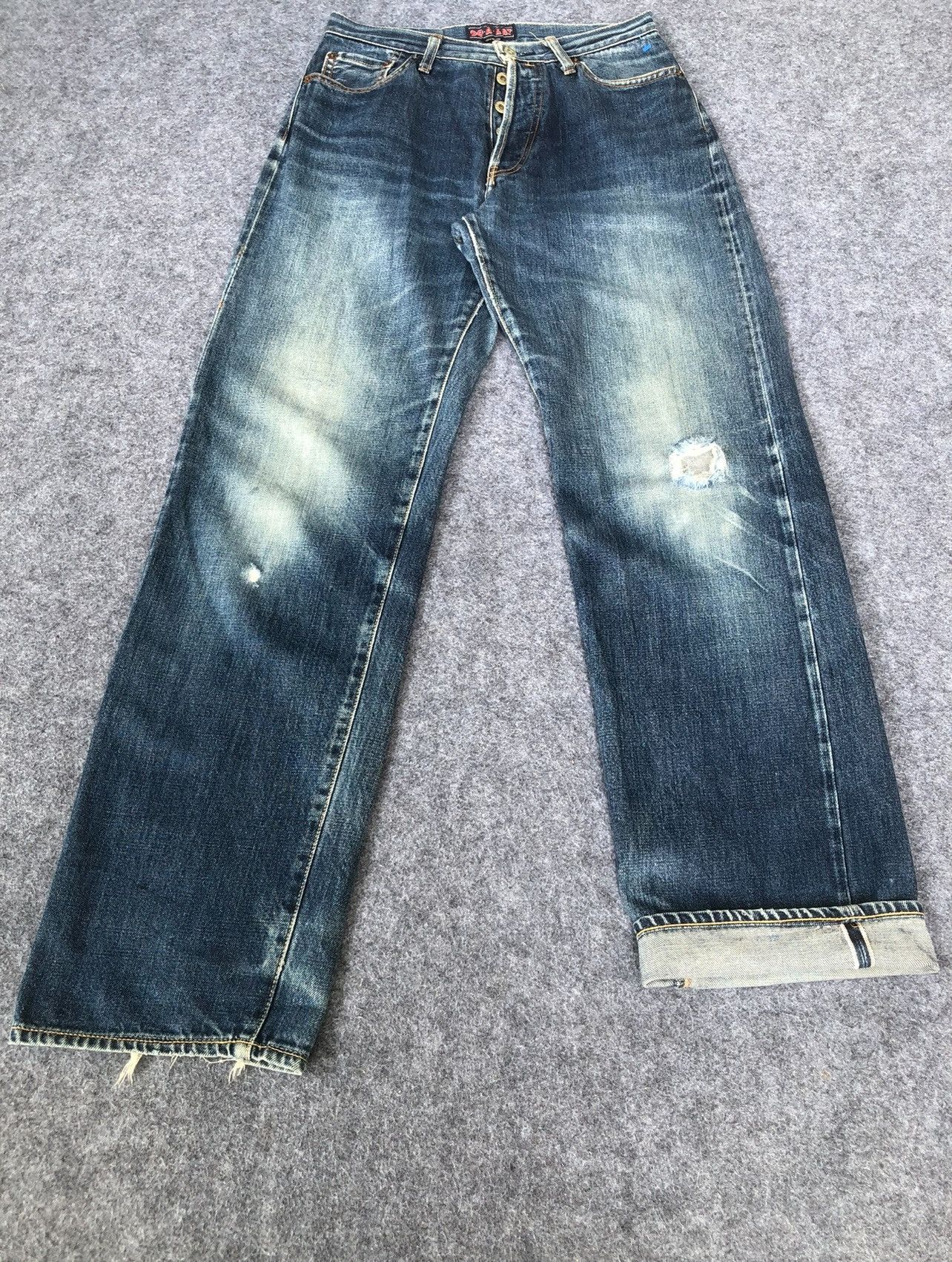 Japanese Brand Rare🔥Vtg Japanese Doarat Selvedge Distressed Jeans Size US 28 / EU 44 - 6 Thumbnail