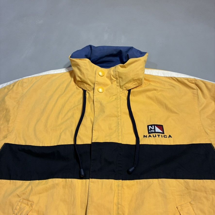 Nautica Vintage 90s Nautica Reversible Sailing Jacket Yellow/Blue Size US L / EU 52-54 / 3 - 4 Thumbnail
