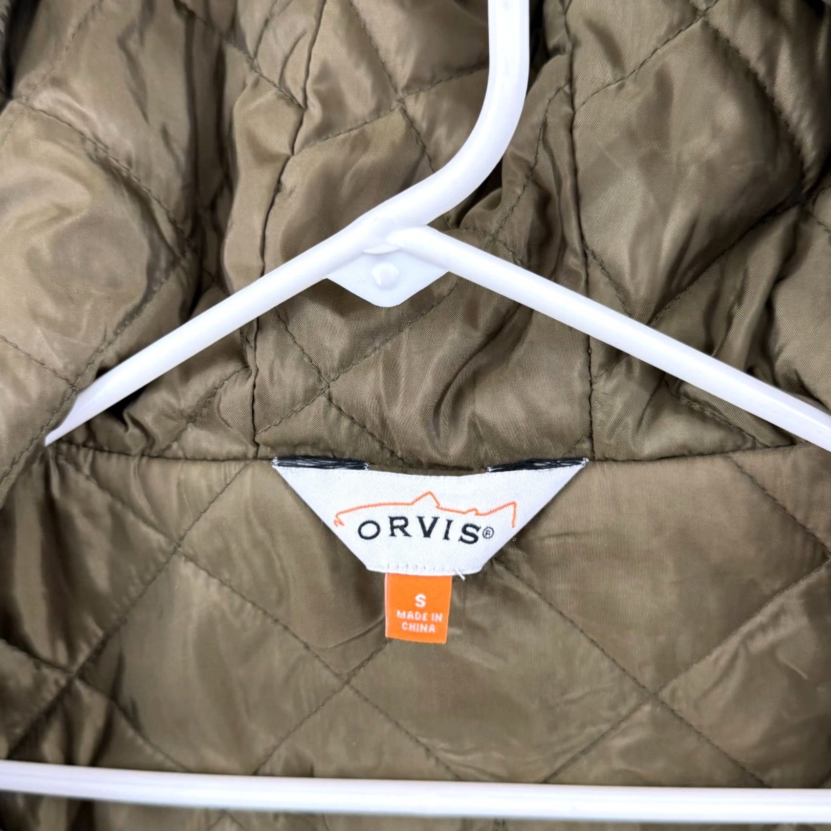Orvis Orvis Vest Womens Small Brown Plaid Hooded Wool Zip Lined Utility Pocket Outdoor Size S / US 4 / IT 40 - 6 Thumbnail