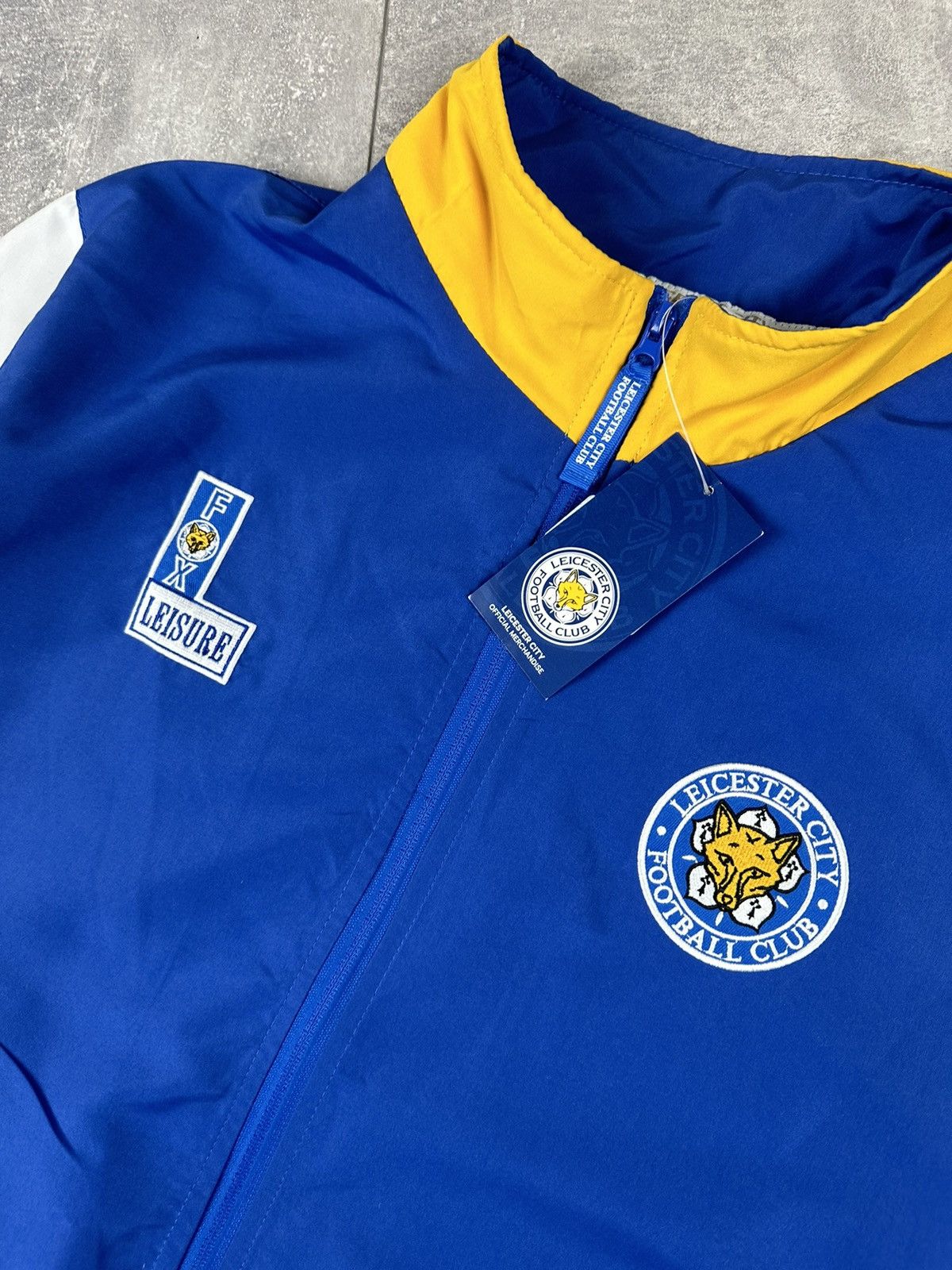 Other New Fox Leicester City Retro Track-Jacket 1992/94 Size US L / EU 52-54 / 3 - 6 Thumbnail