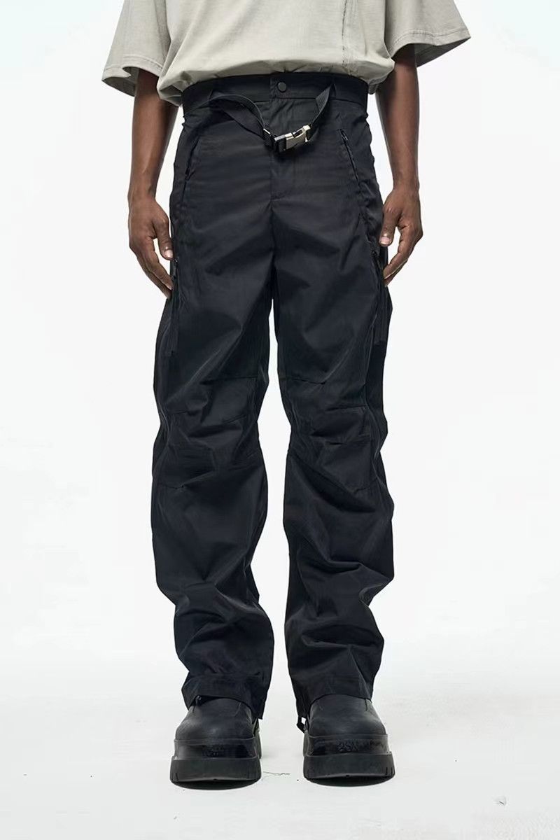 Designer × Japanese Brand × Vintage Vintage Street Loose Micro Flare Nylon Casual Pants Size US 28 / EU 44 - 2 Thumbnail