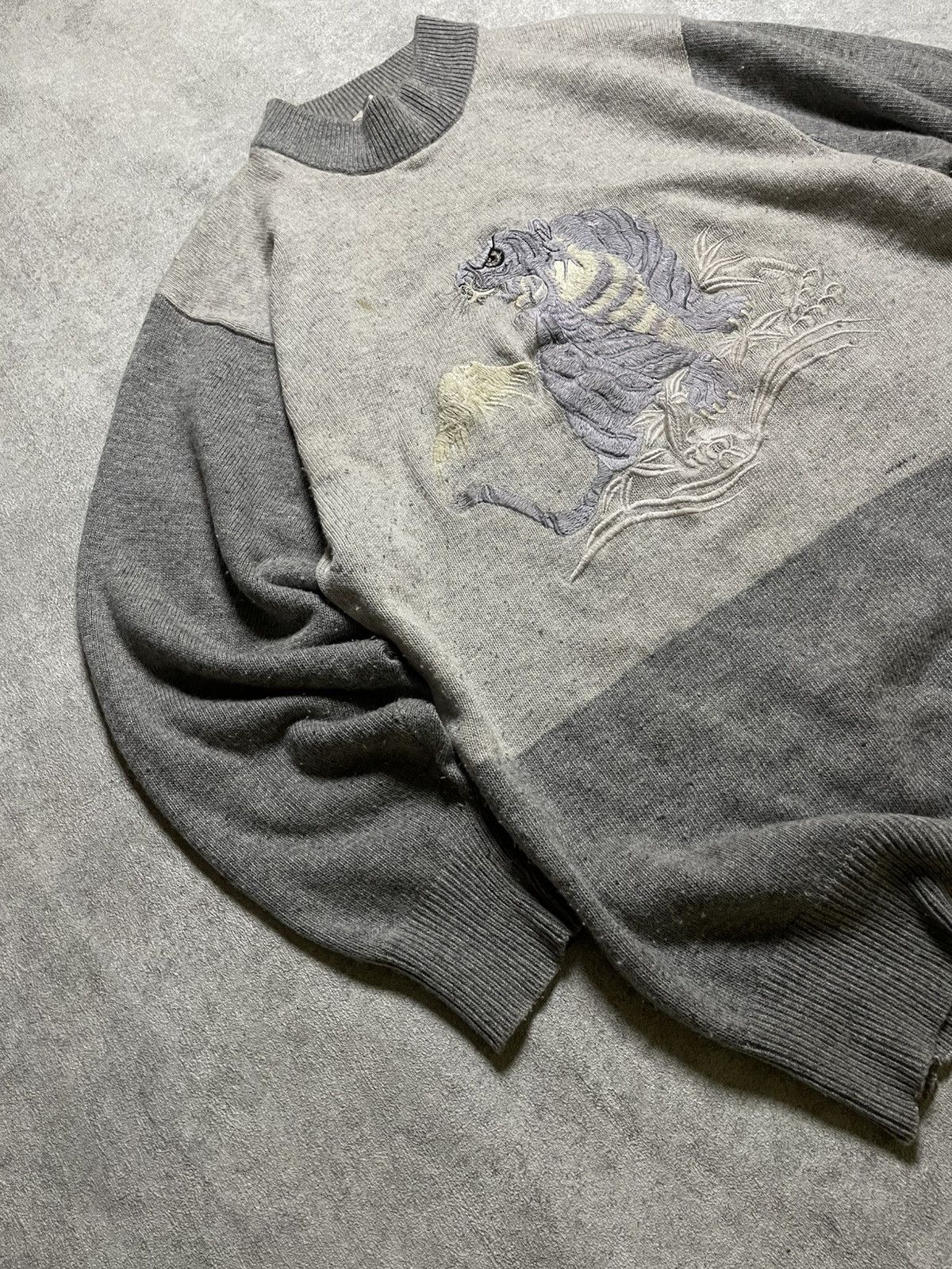 If Six Was Nine Skull 14th Dark Vintage Tiger Rage Knit – Shadow Energy Size US L / EU 52-54 / 3 - 2 Thumbnail