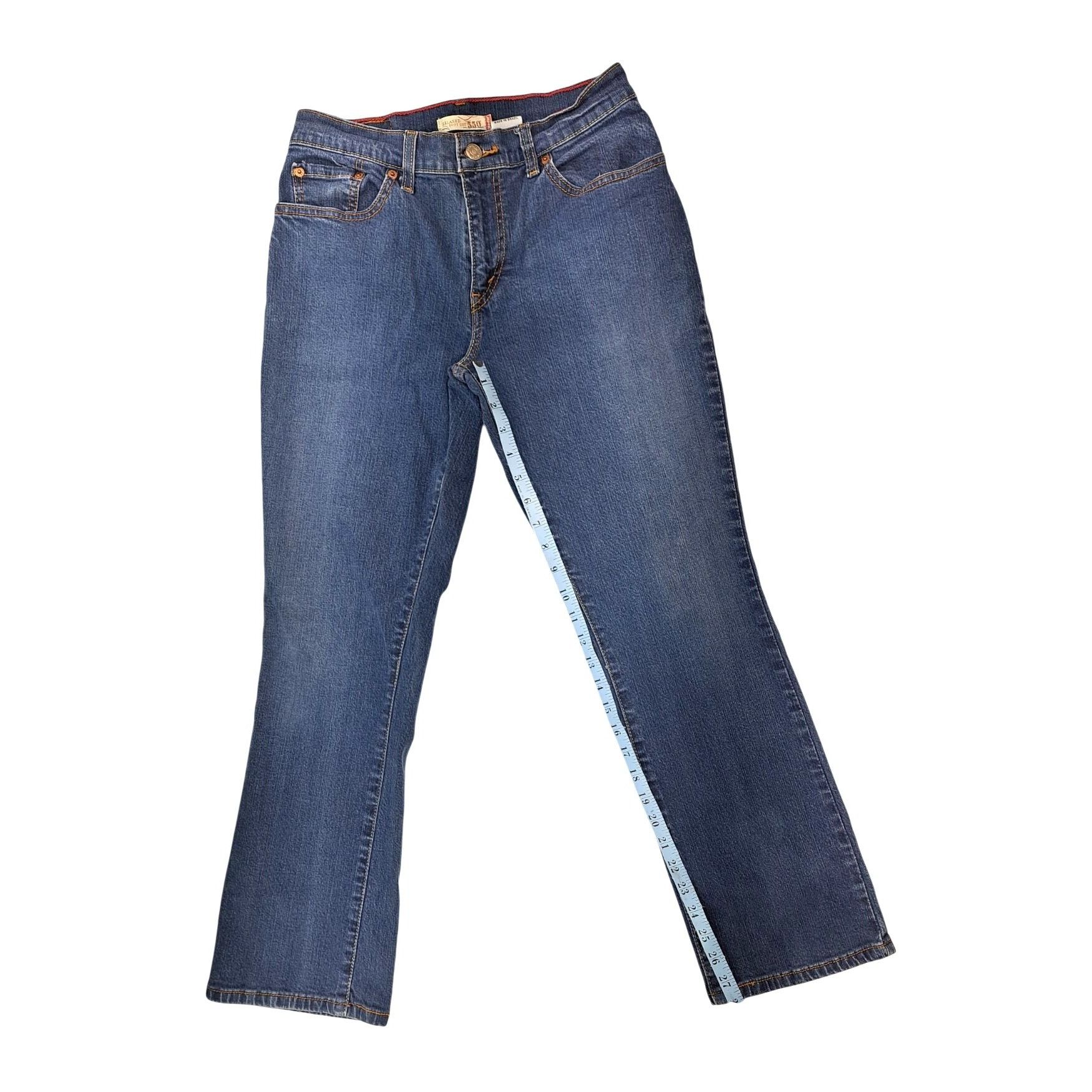 Levi's Levi's 550 Women Relaxed Boot Cut Jeans Size 8M Blue Denim Size 30" / US 8 / IT 44 - 6 Thumbnail