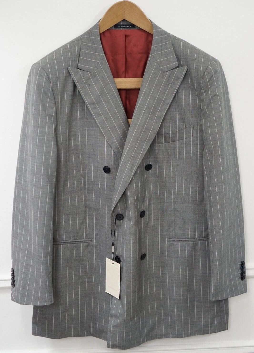Suitsupply Men Suitsupply Blazer Double Breasted La Spalla Peak UK/US48 Size 48R - 1 Thumbnail
