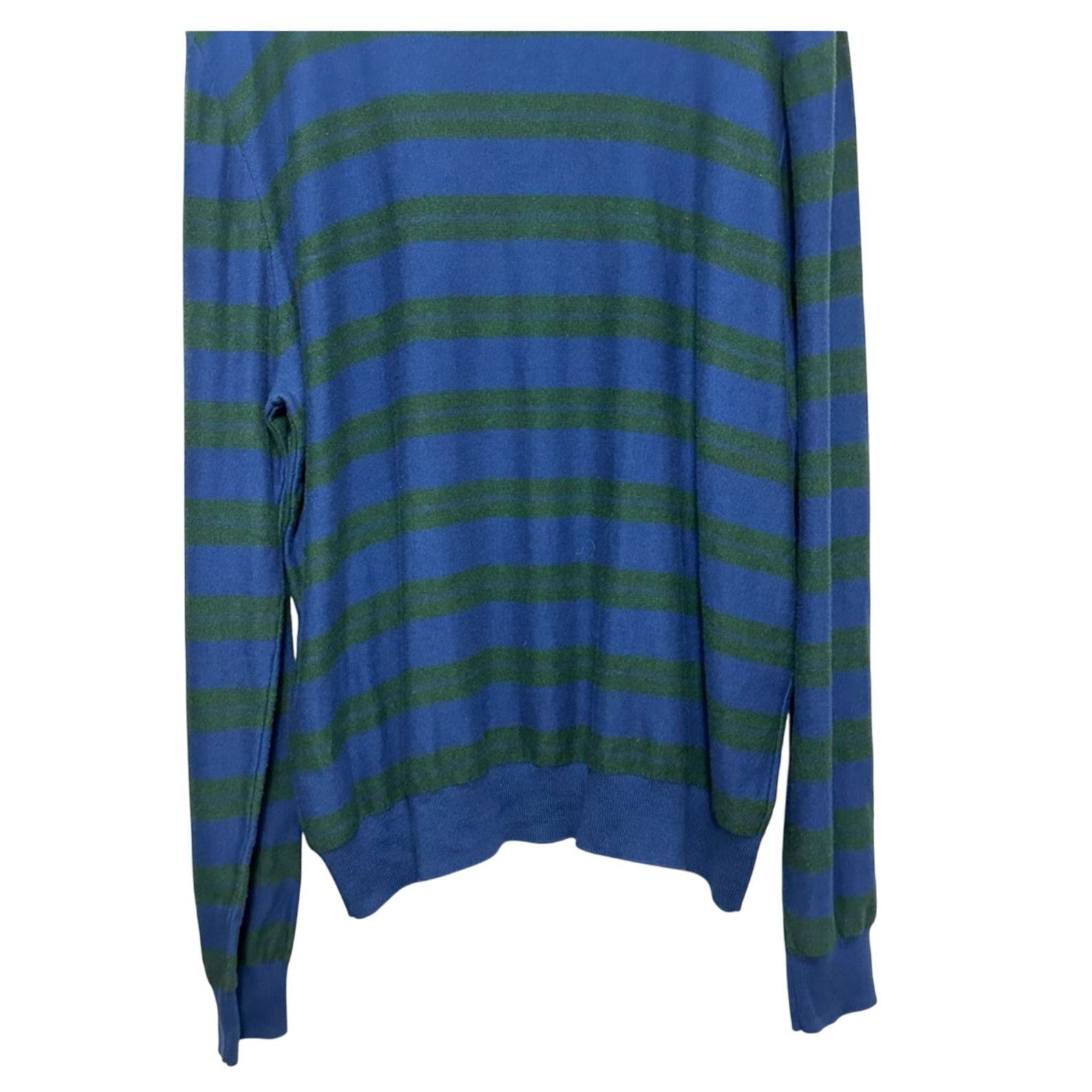 14th & Union 14th & Union Sweater Knitted Striped Blue Green Men's 2XL Size US XXL / EU 58 / 5 - 9 Thumbnail