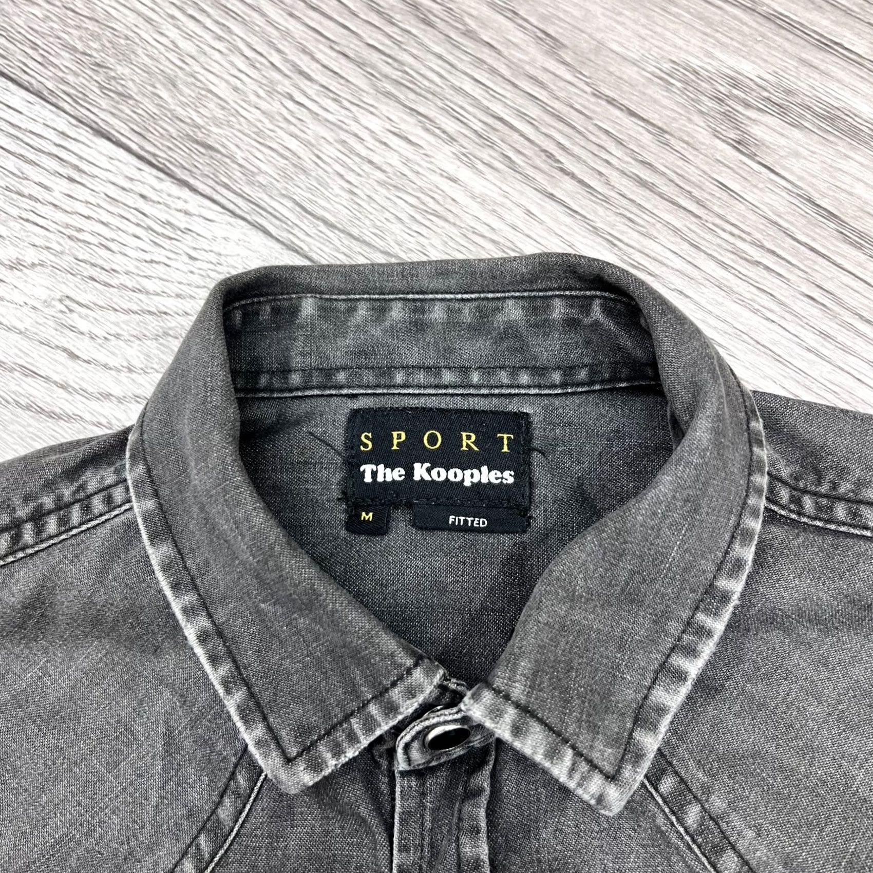 The Kooples The Kooples Shirt Men M Denim Western Long Sleeve Snap Col﻿lared Grey Size US M / EU 48-50 / 2 - 3 Thumbnail