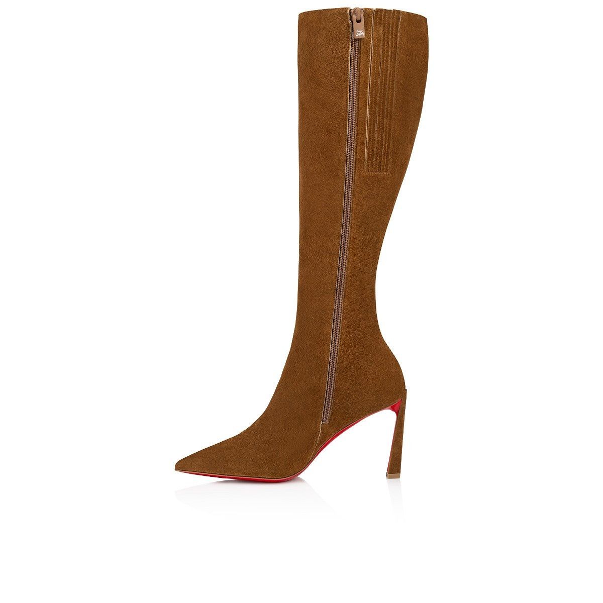 Christian Louboutin oc11z0325 Condora Botta 85 Veau Velours in Brown Size US 12 / IT 42 - 4 Thumbnail
