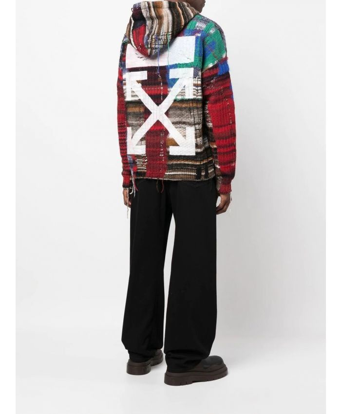 Off-White o1y0325 Hooded Sweater in Multicolor Size US M / EU 48-50 / 2 - 5 Thumbnail
