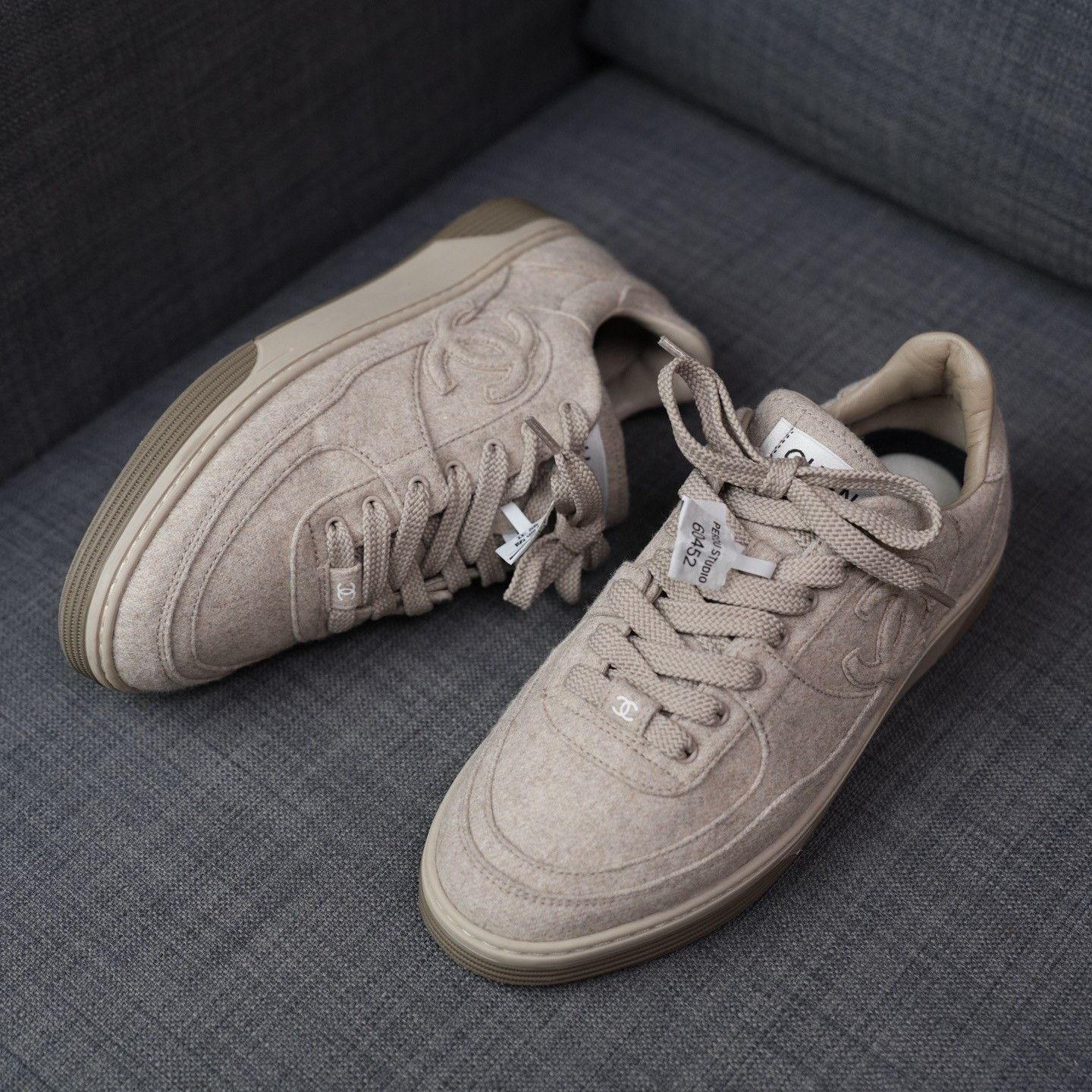 Chanel Chanel Brown Lowtop Sneakers us_7 Women Size US 7 / IT 37 - 1 Thumbnail