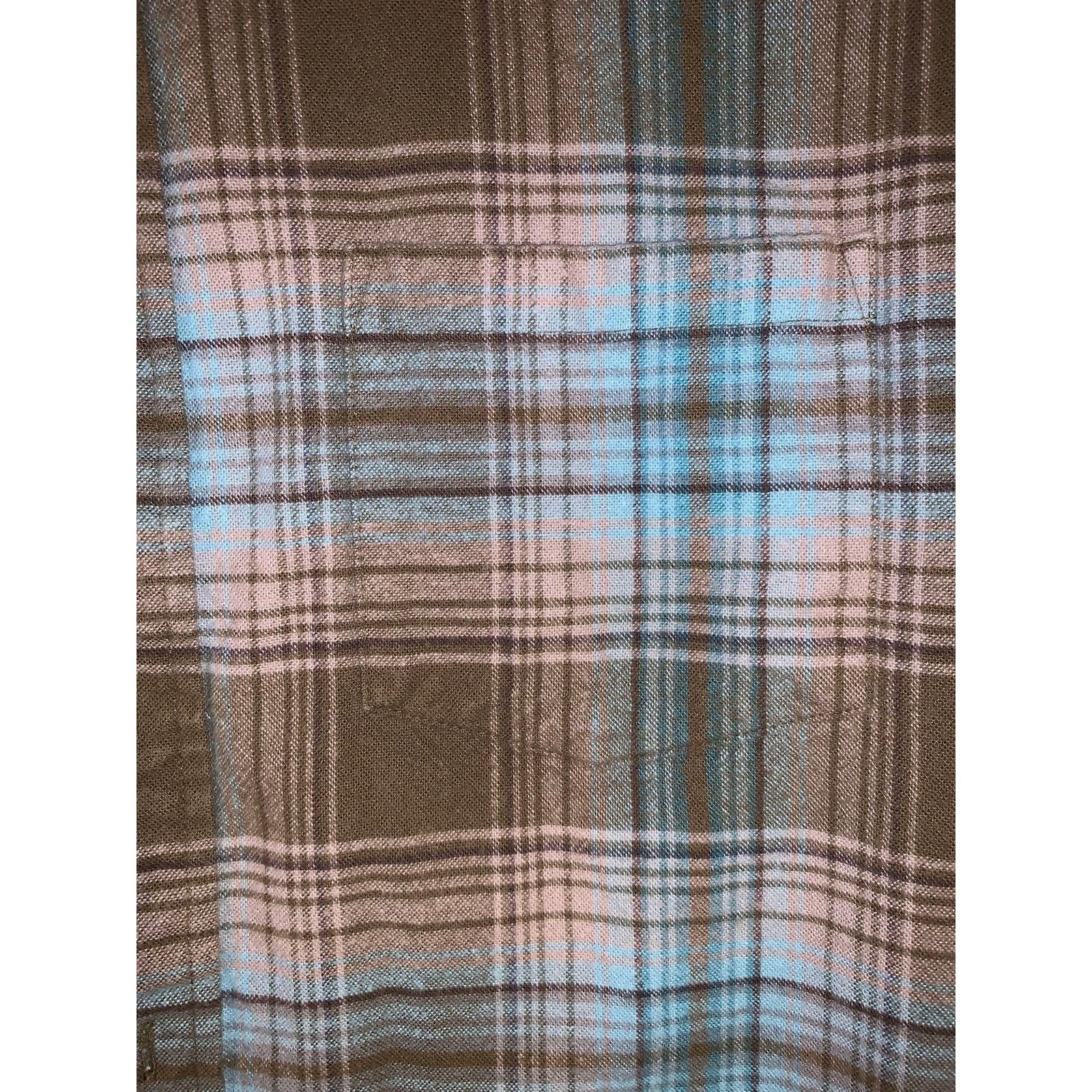 Pendleton Pendleton Plaid Flannel Shirt XL Brown Blue Button Up Mason Size US XL / EU 56 / 4 - 5 Thumbnail