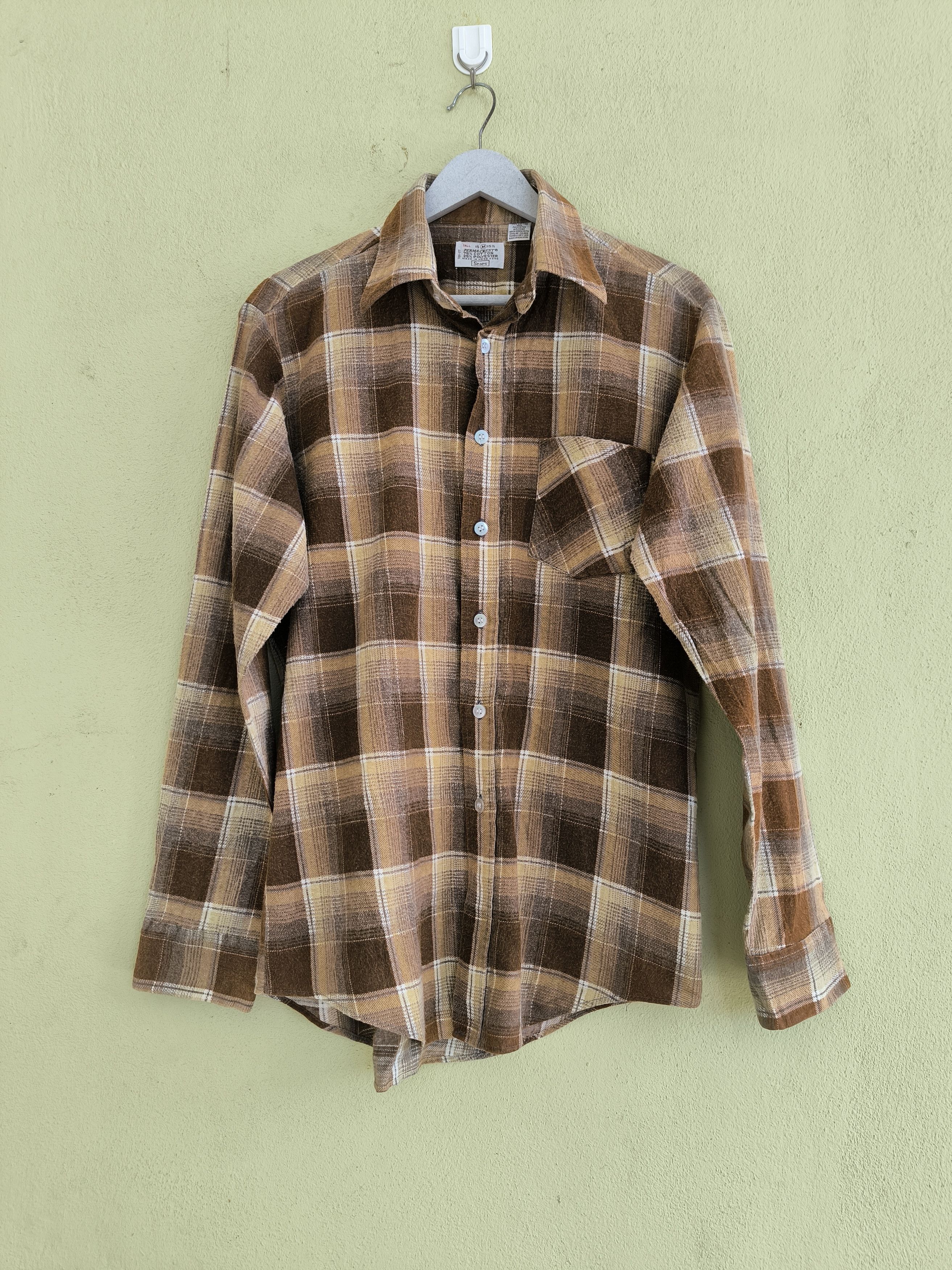Flannel × Sears × Vintage Vtg SEARS flannel shirt Size US M / EU 48-50 / 2 - 1 Thumbnail