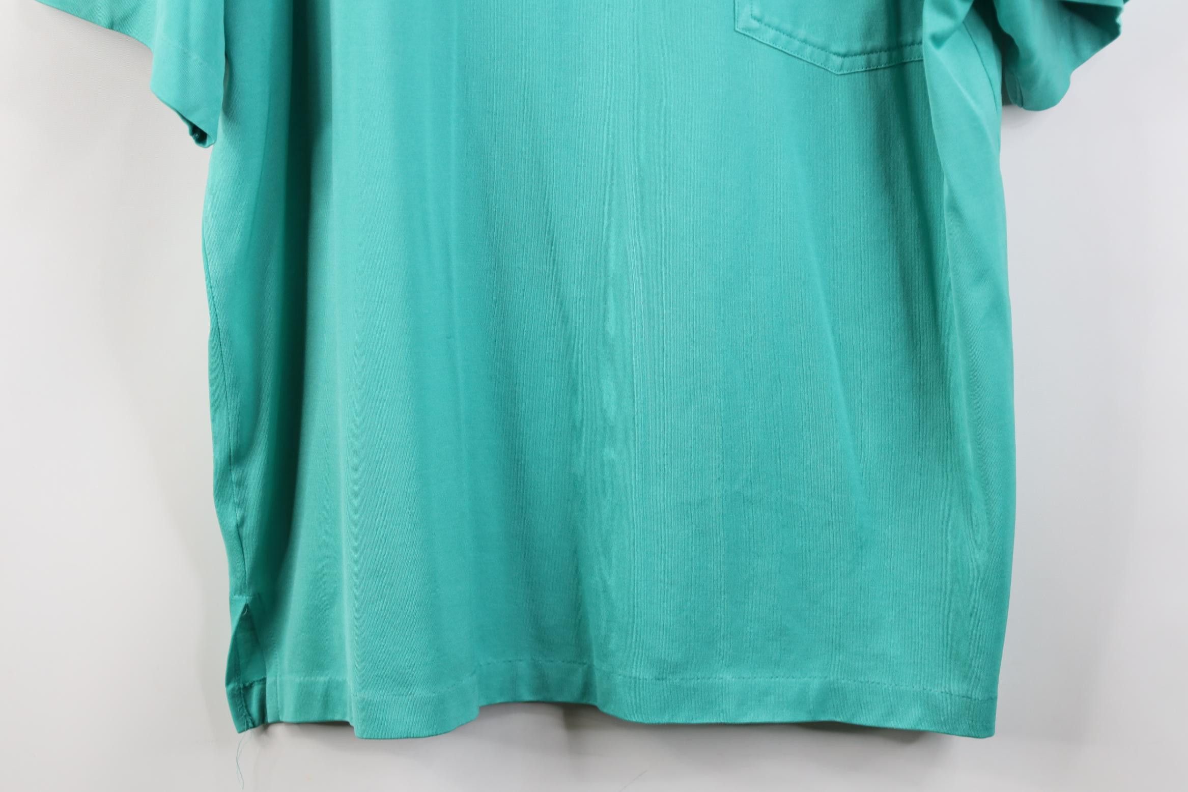 Vintage Vintage 70s Streetwear Short Sleeve Golf Polo Shirt Teal Size US XL / EU 56 / 4 - 3 Thumbnail