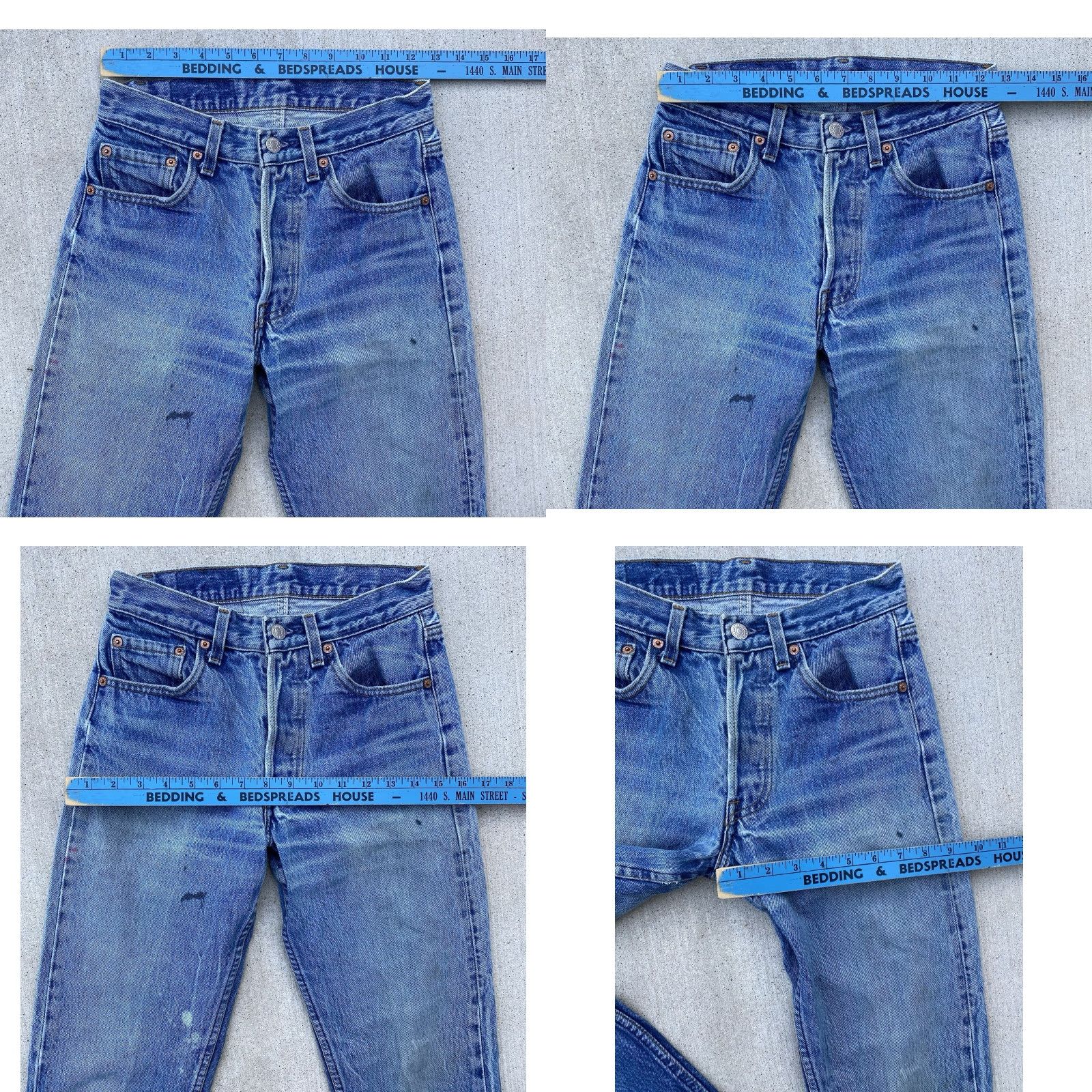 Levi's VINTAGE Levi’s 501 Jeans Worn Distressed USA Size W 28 L 34 Measure W 27 L 30.5 Levi's 501 Jeans Mens Denim Distressed USA Vintage 90s? Size US 28 / EU 44 - 11 Thumbnail