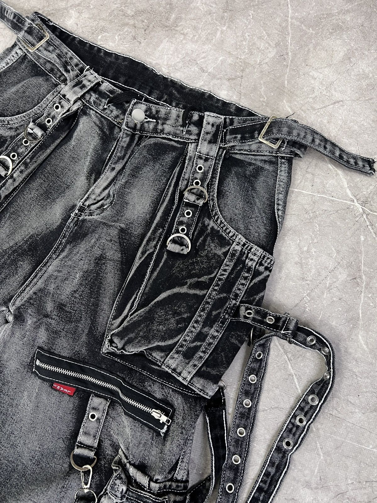 Tripp NYC Tripp NYC X-strap denim pants y2k gothic hype Style Size US 32 / EU 48 - 7 Thumbnail