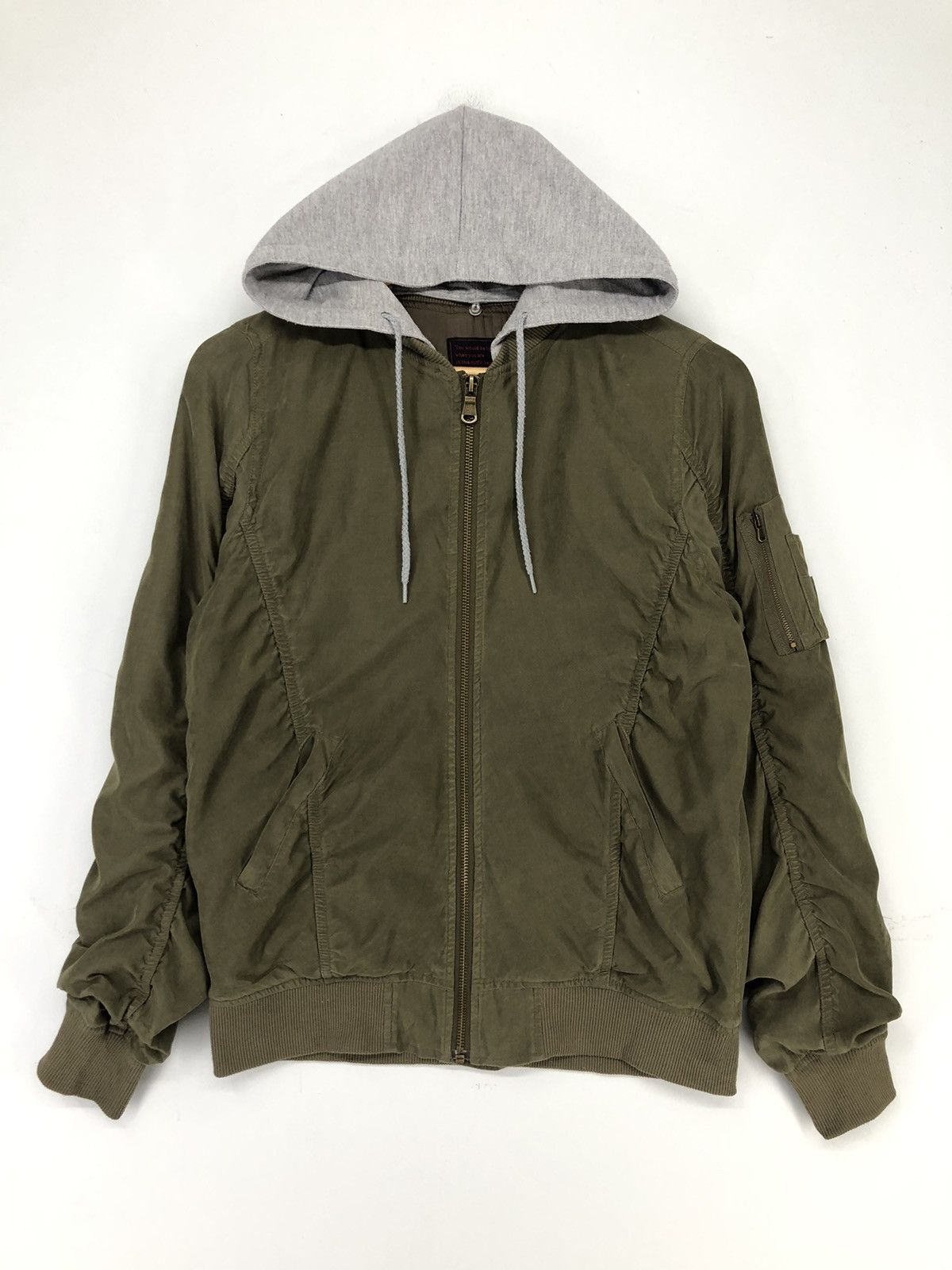 Japanese Brand × Vintage Private Pause Hooded Bomber Jacket Size US M / EU 48-50 / 2 - 1 Thumbnail