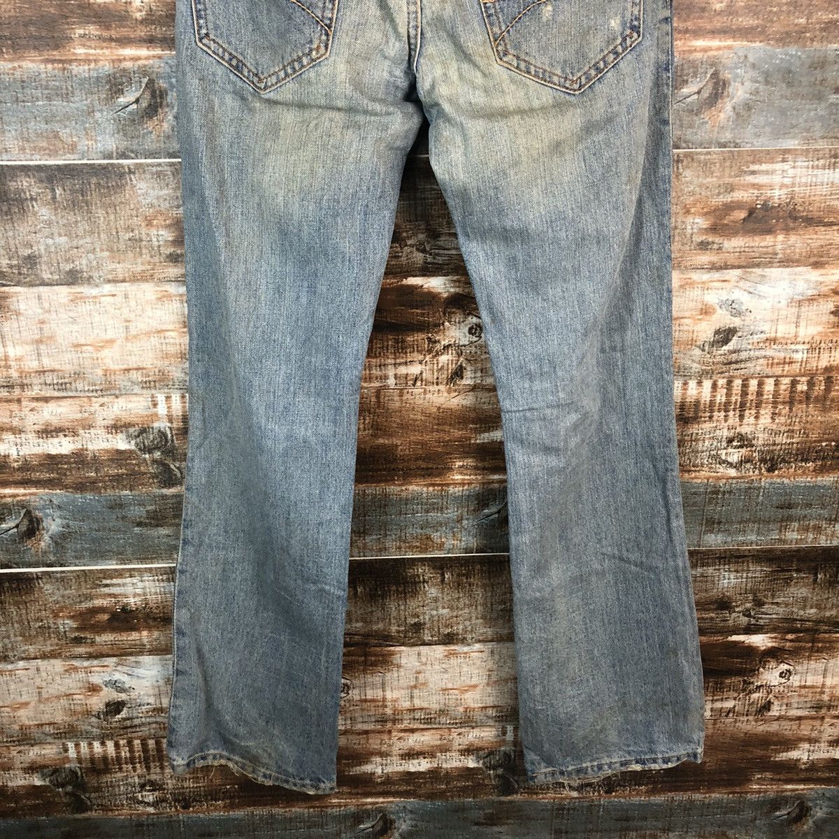 Japanese Brand Hollister Blue Distressed ripped Denim Pants #A1415 Size US 31 - 18 Thumbnail