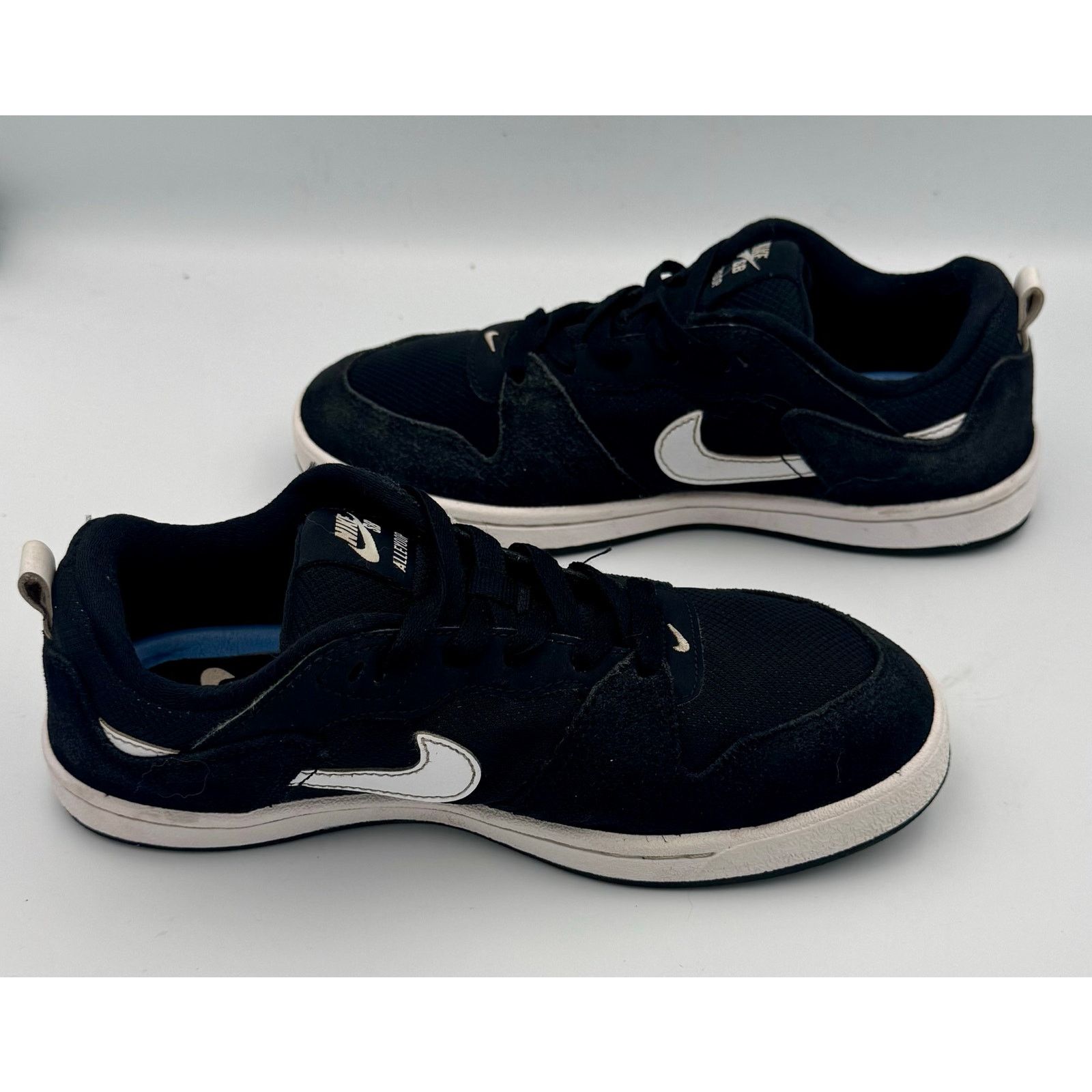 Nike NIKE SB ALLEYOOP' BLACK WHITE SIZE 5.5Y GS CJ0883-001 Size US 5.5 / EU 38 - 4 Thumbnail