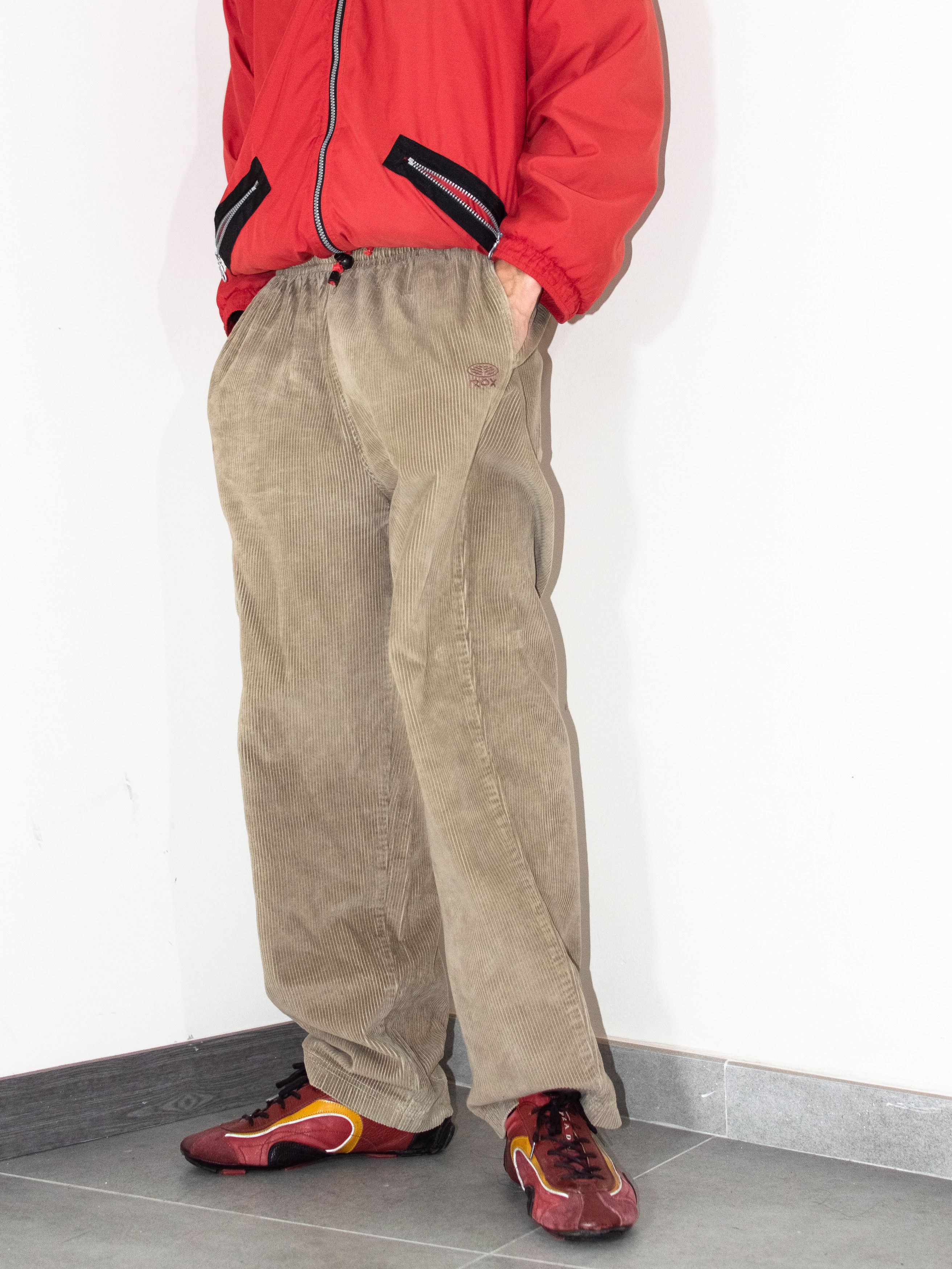 Vintage Y2K Vintage Brown corduroy wide legged long trousers Size US 28 / EU 44 - 2 Thumbnail