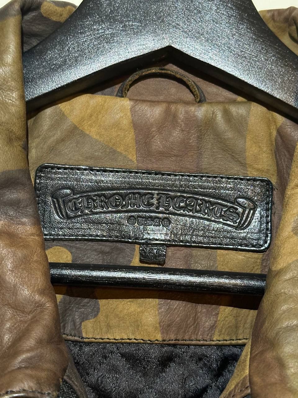 Chrome Hearts Leather Camo Jacket Size US XL / EU 56 / 4 - 5 Thumbnail